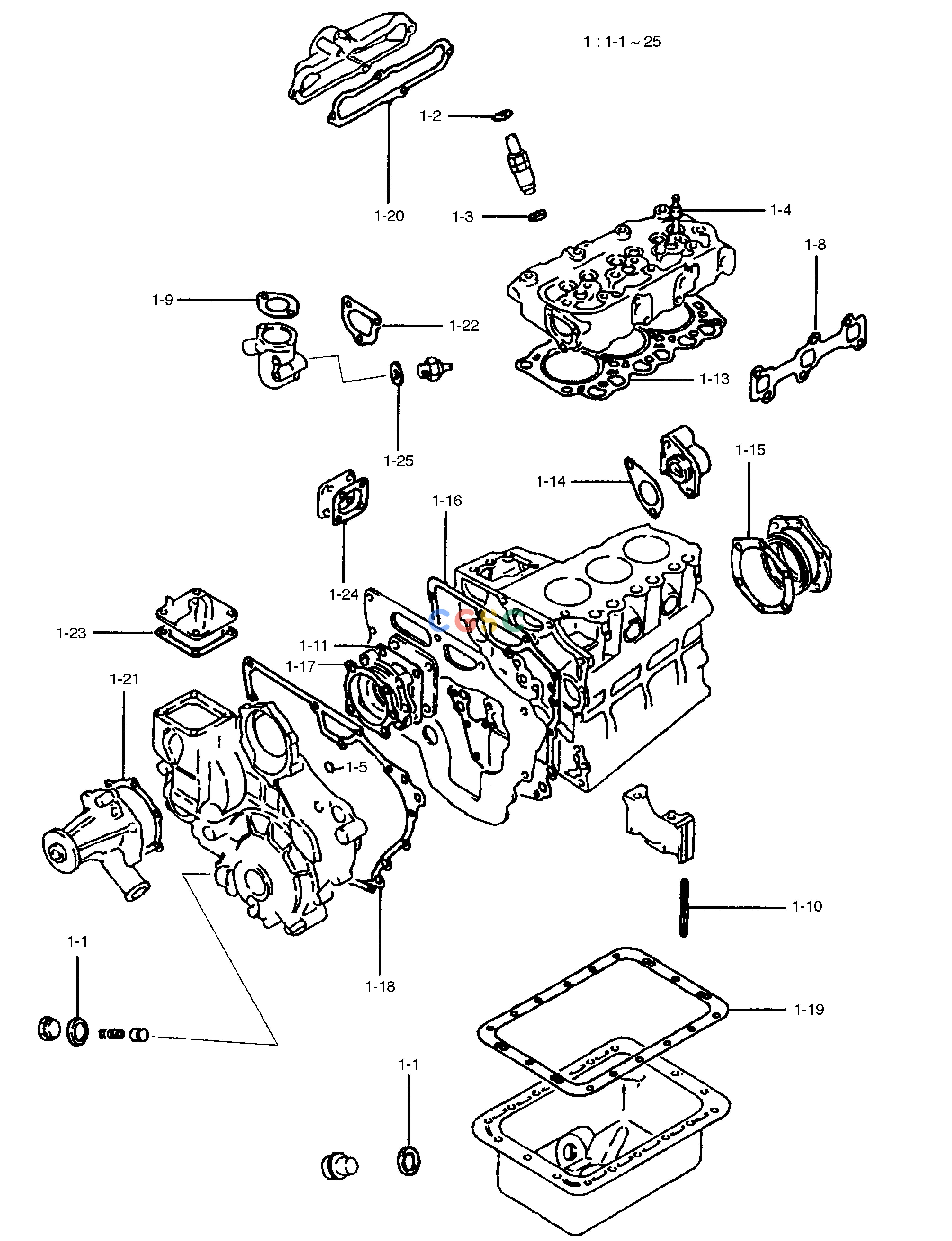 斗山零件查询REPAIR GASKET KIT SOLAR 015PLUS / S018-VT Doosan parts catalog online