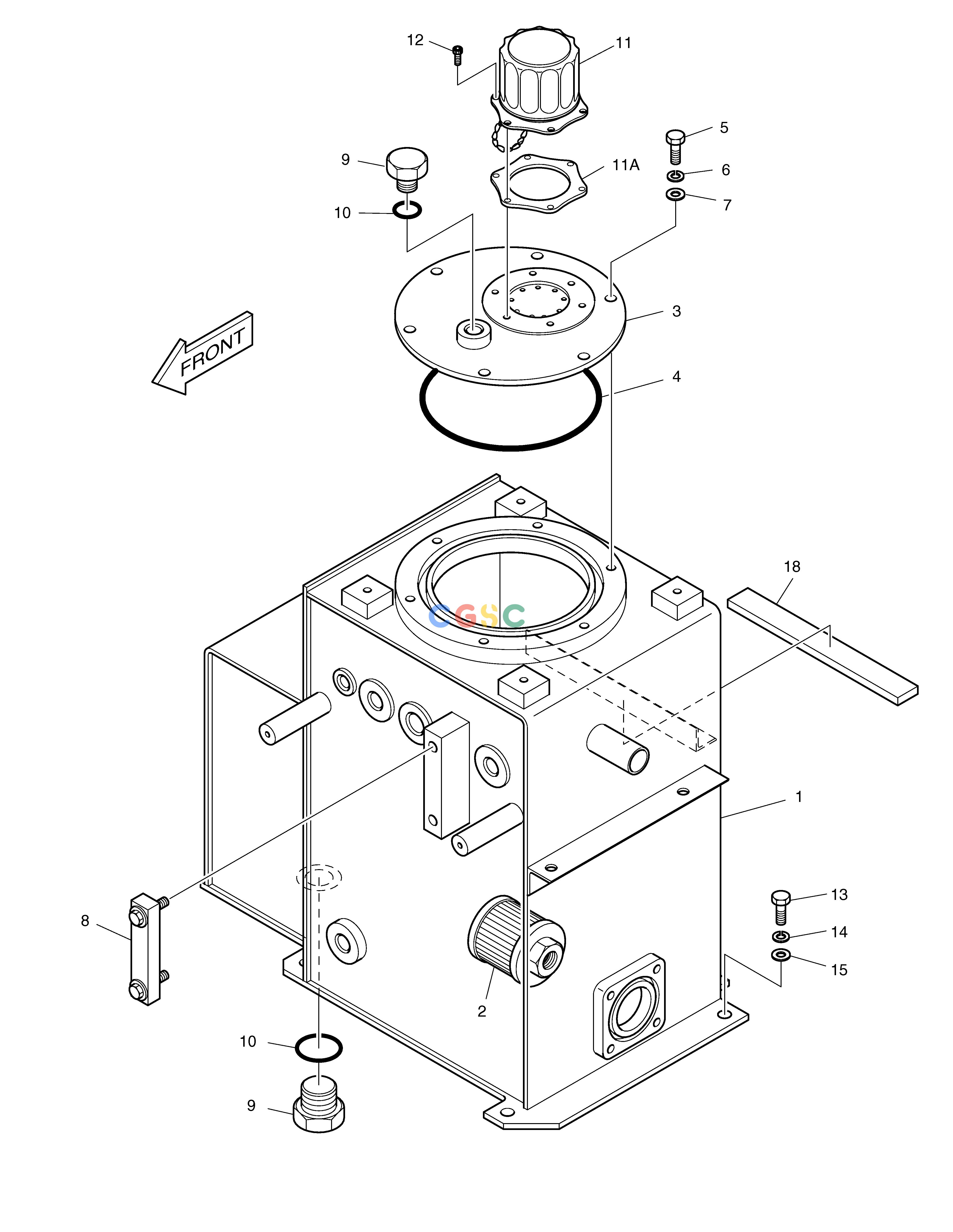 斗山零件查询OIL TANK SOLAR 015PLUS / S018-VT Doosan parts catalog online