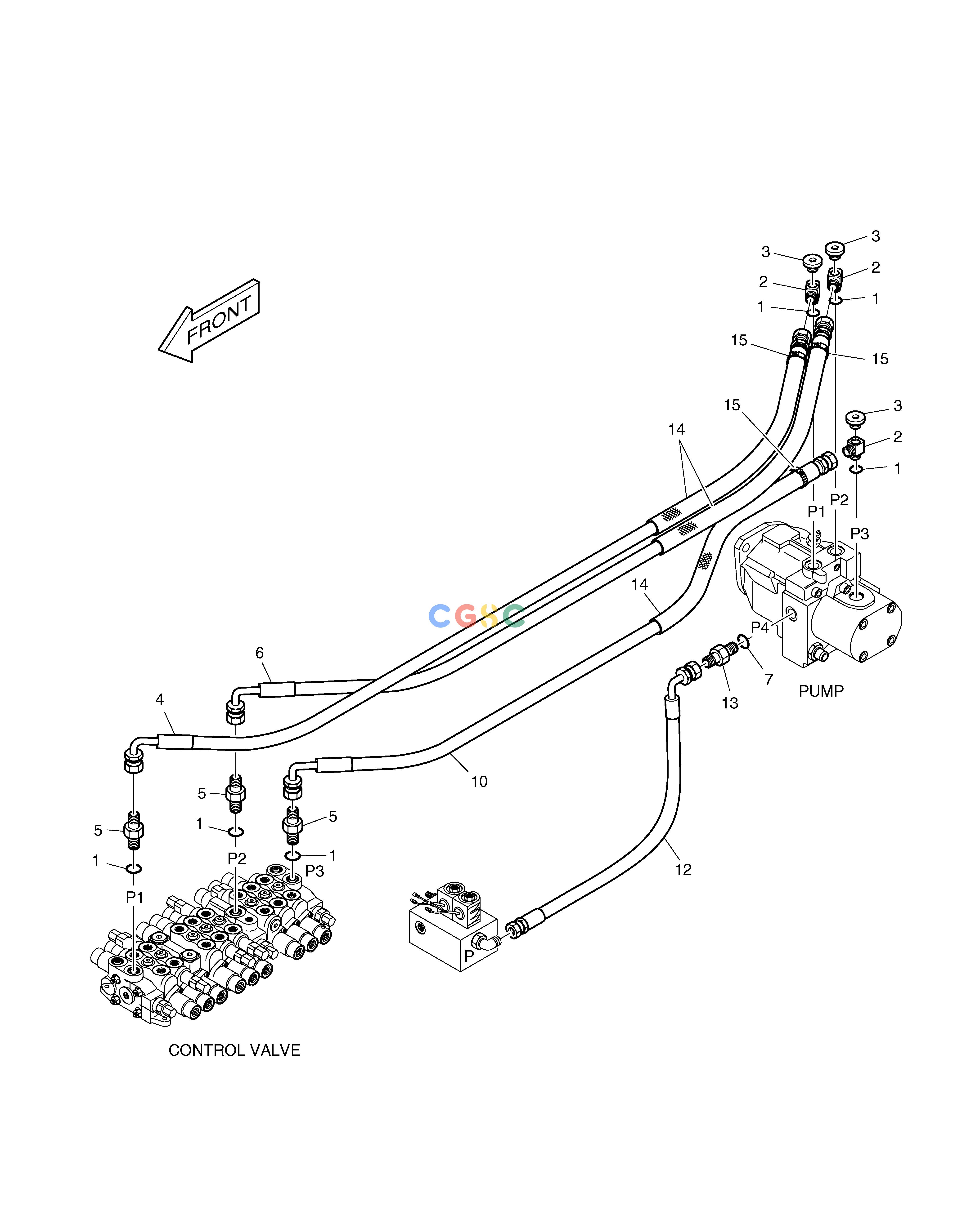斗山零件查询MAIN PIPING(2) SOLAR 015PLUS / S018-VT Doosan parts catalog online