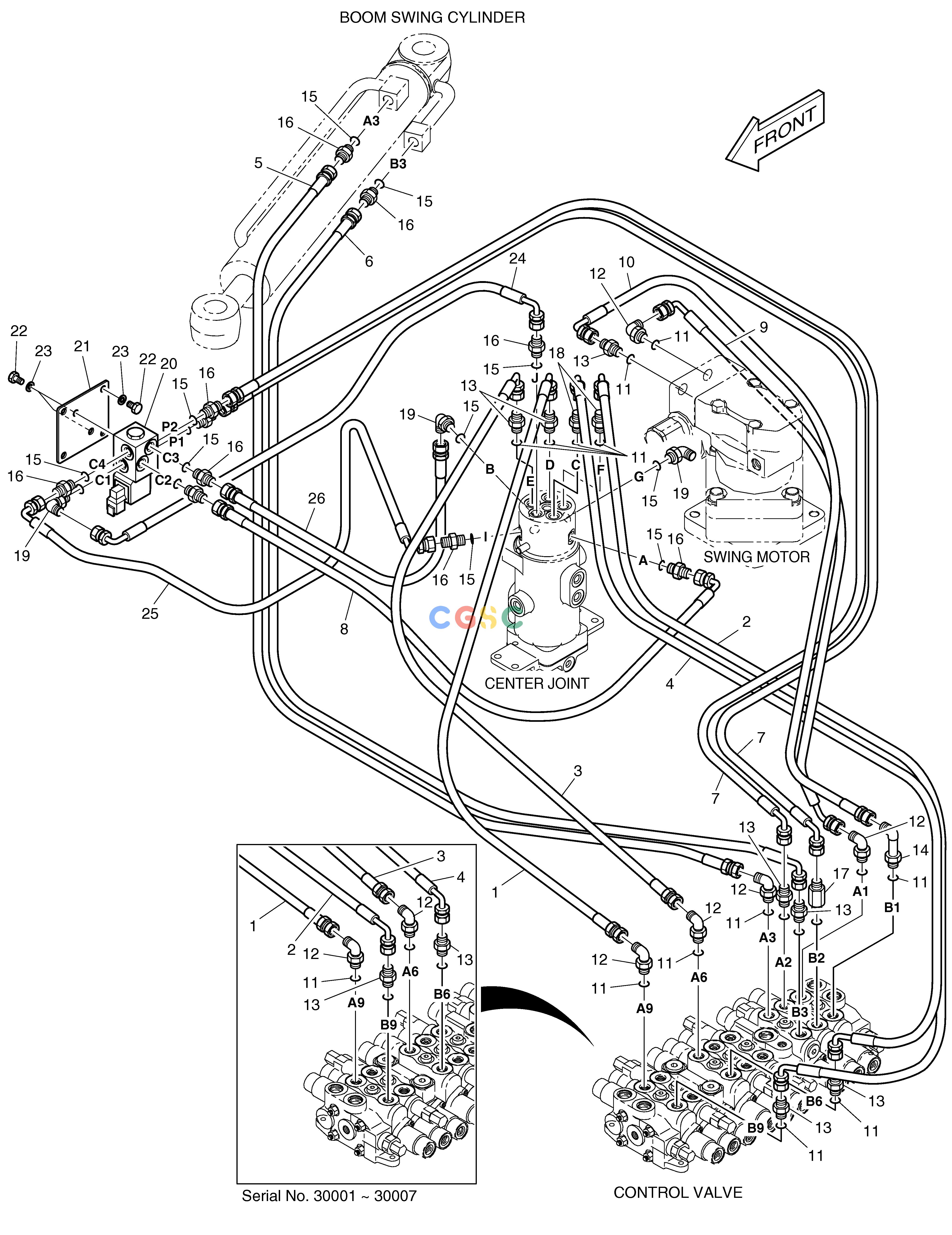 斗山零件查询MAIN PIPING(3) - VARIABLE TRACK SOLAR 015PLUS / S018-VT Doosan parts catalog online