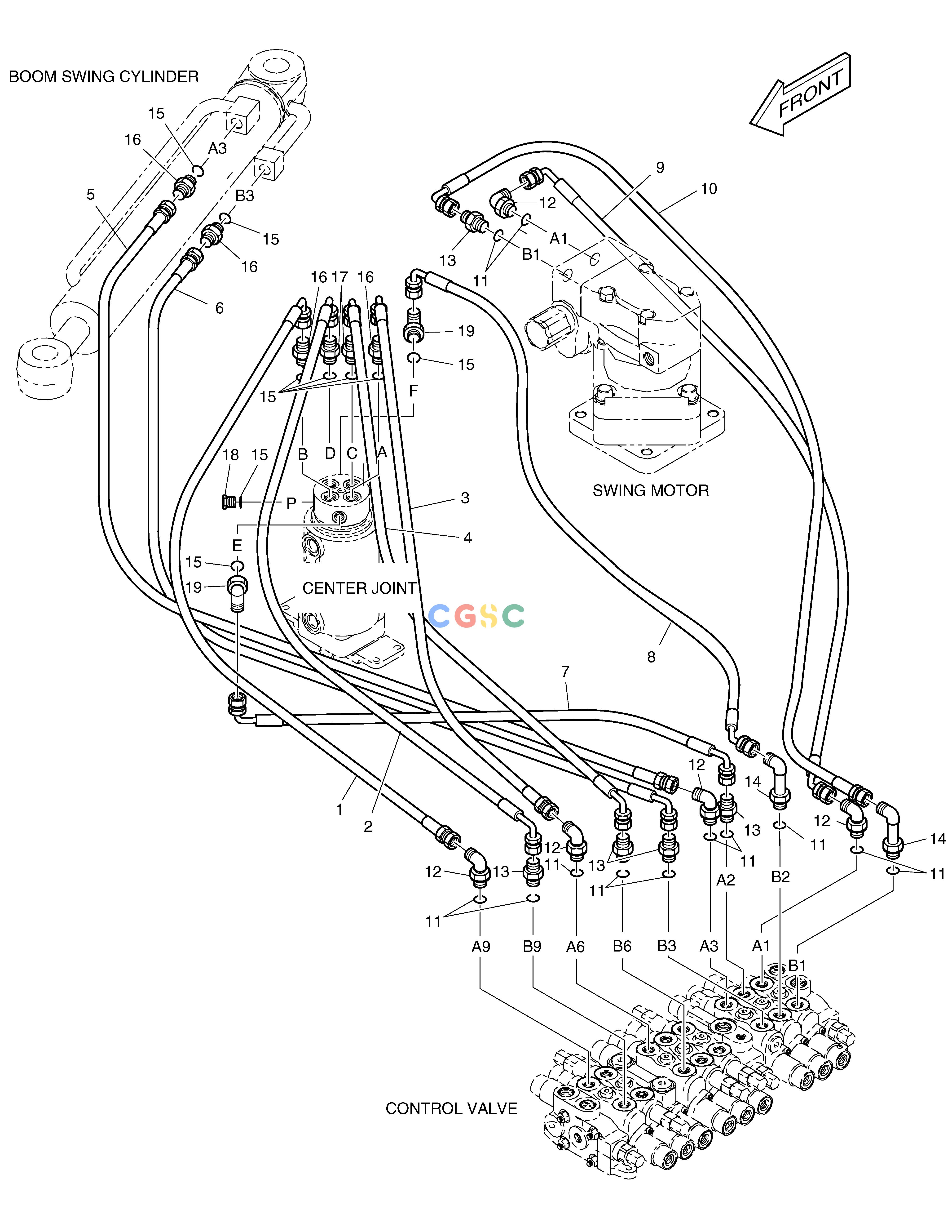 斗山零件查询MAIN PIPING(3) - FIXED TRACK SOLAR 015PLUS / S018-VT Doosan parts catalog online