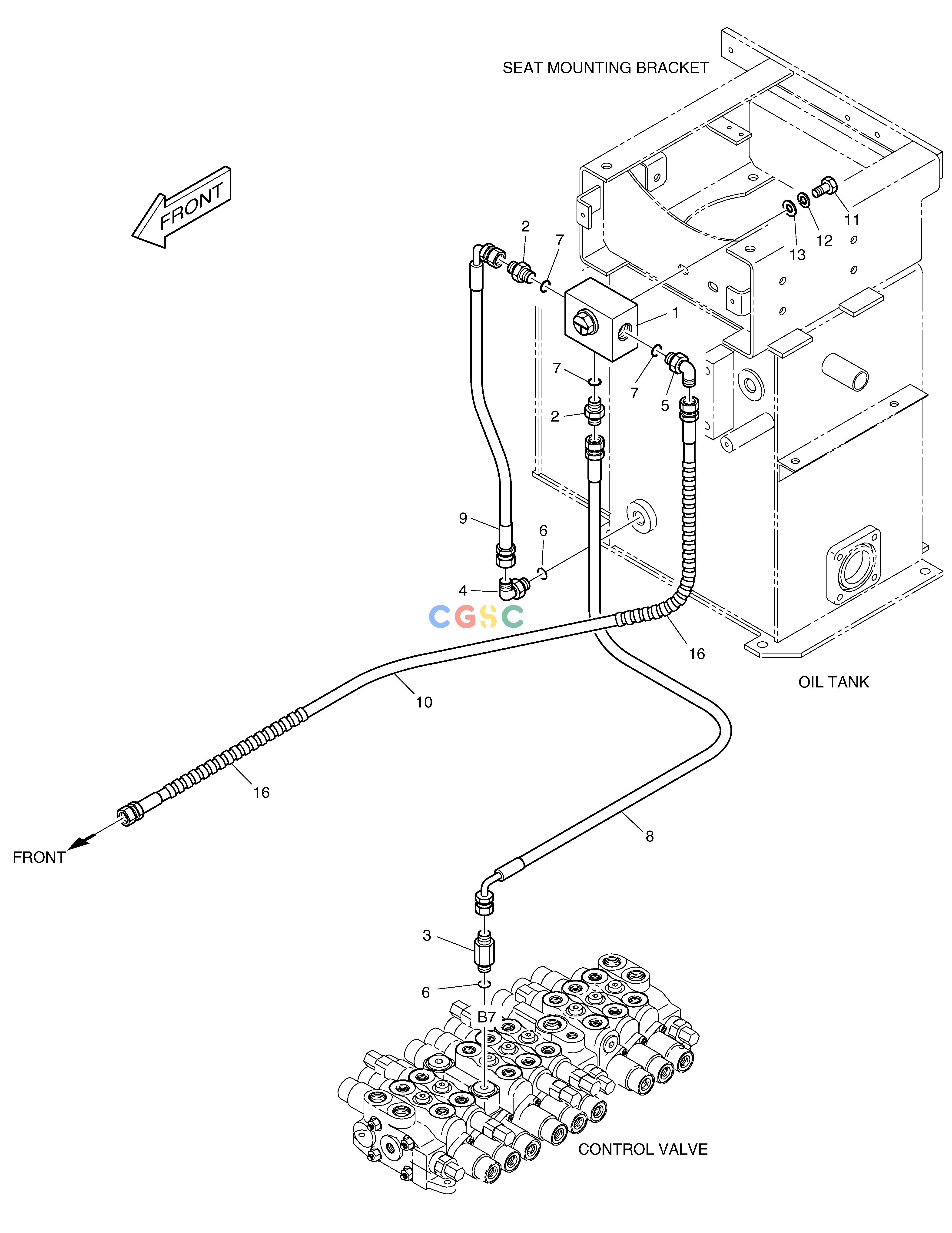 斗山零件查询MAIN PIPING(6) - ONE & TWO WAY SOLAR 015PLUS / S018-VT Doosan parts catalog online