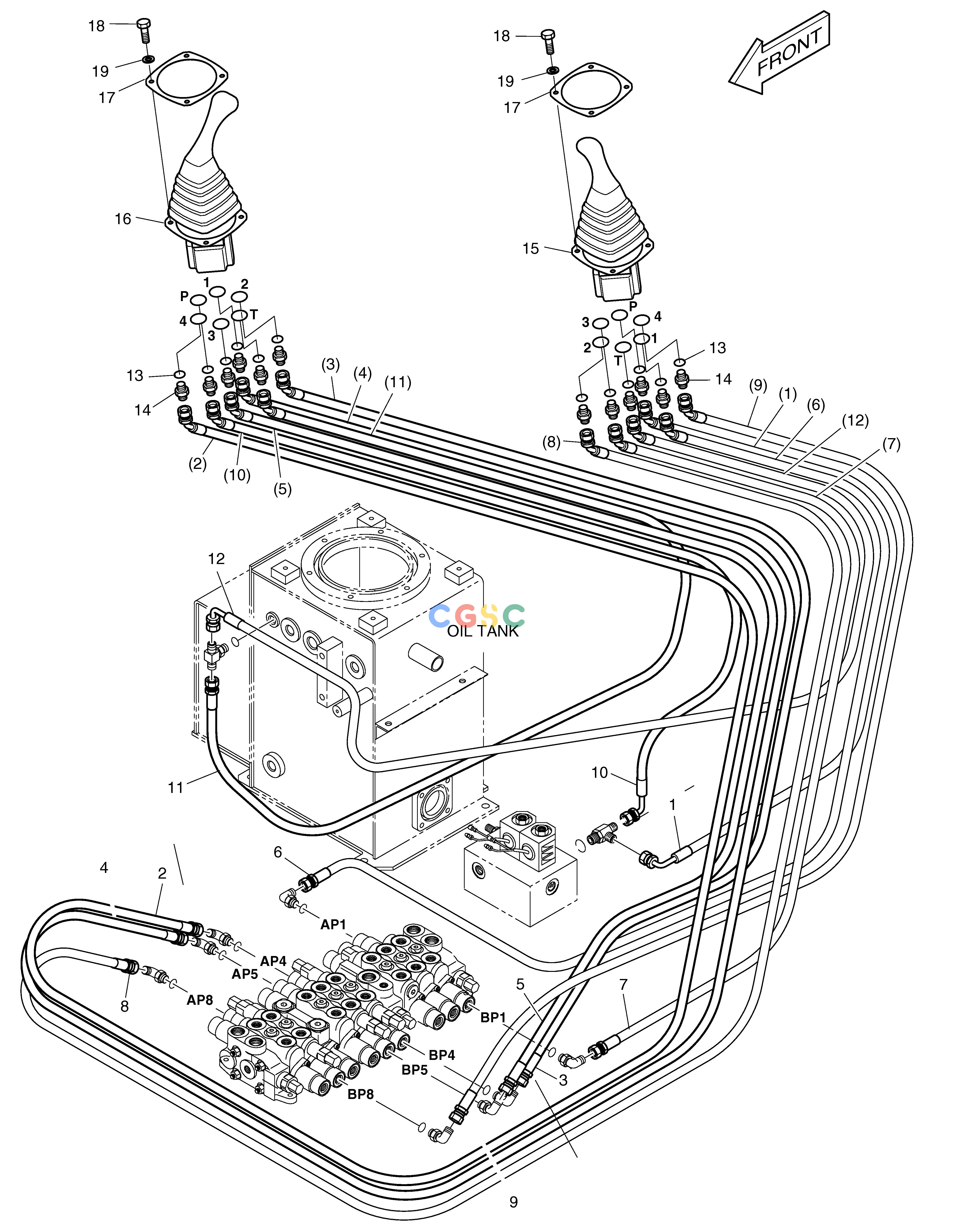 斗山零件查询PILOT PIPING(2) SOLAR 015PLUS / S018-VT Doosan parts catalog online