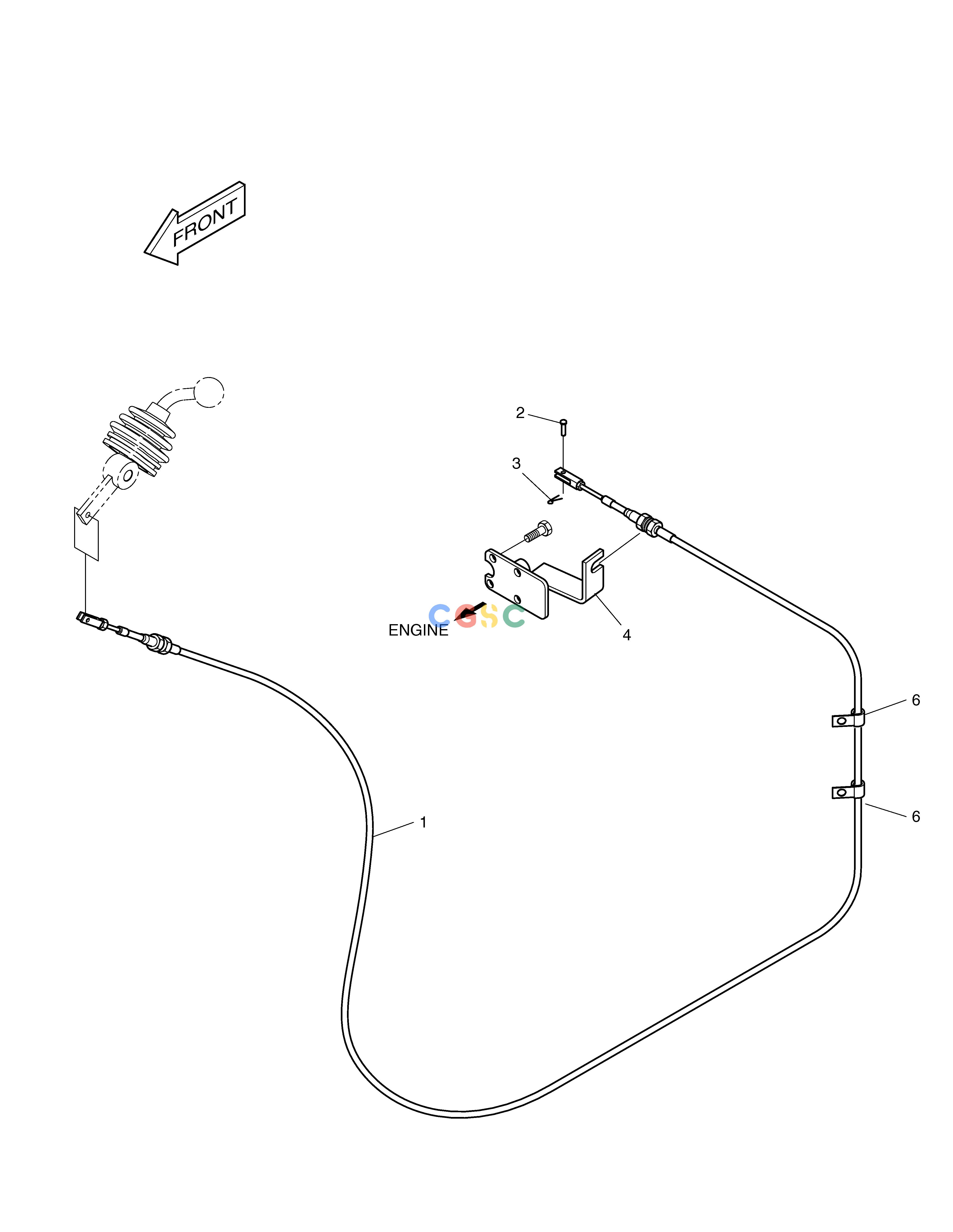 斗山零件查询ENGINE CONTROL LEVER SOLAR 015PLUS / S018-VT Doosan parts catalog online