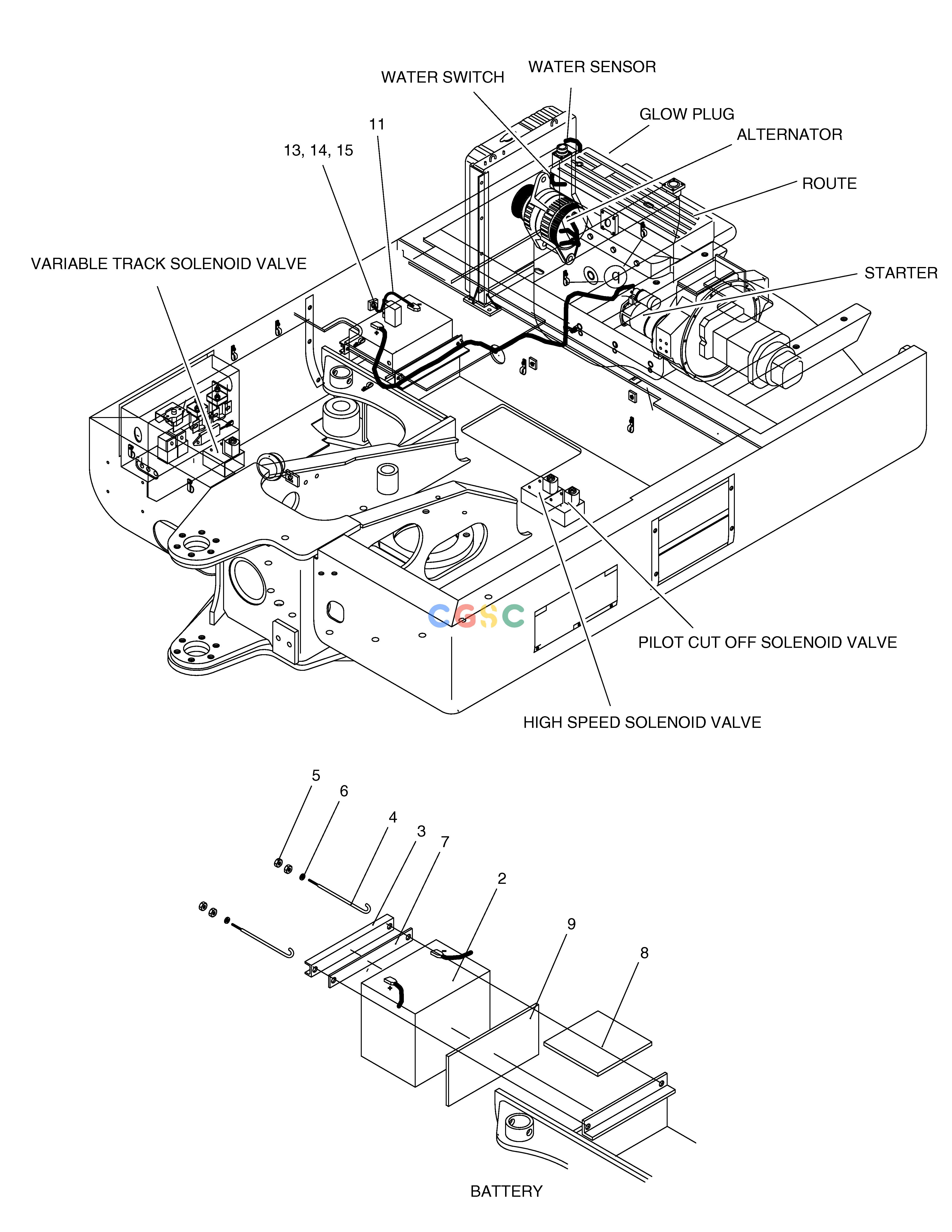 斗山零件查询ELECTRIC PARTS(2) - BATTERY SOLAR 015PLUS / S018-VT Doosan parts catalog online