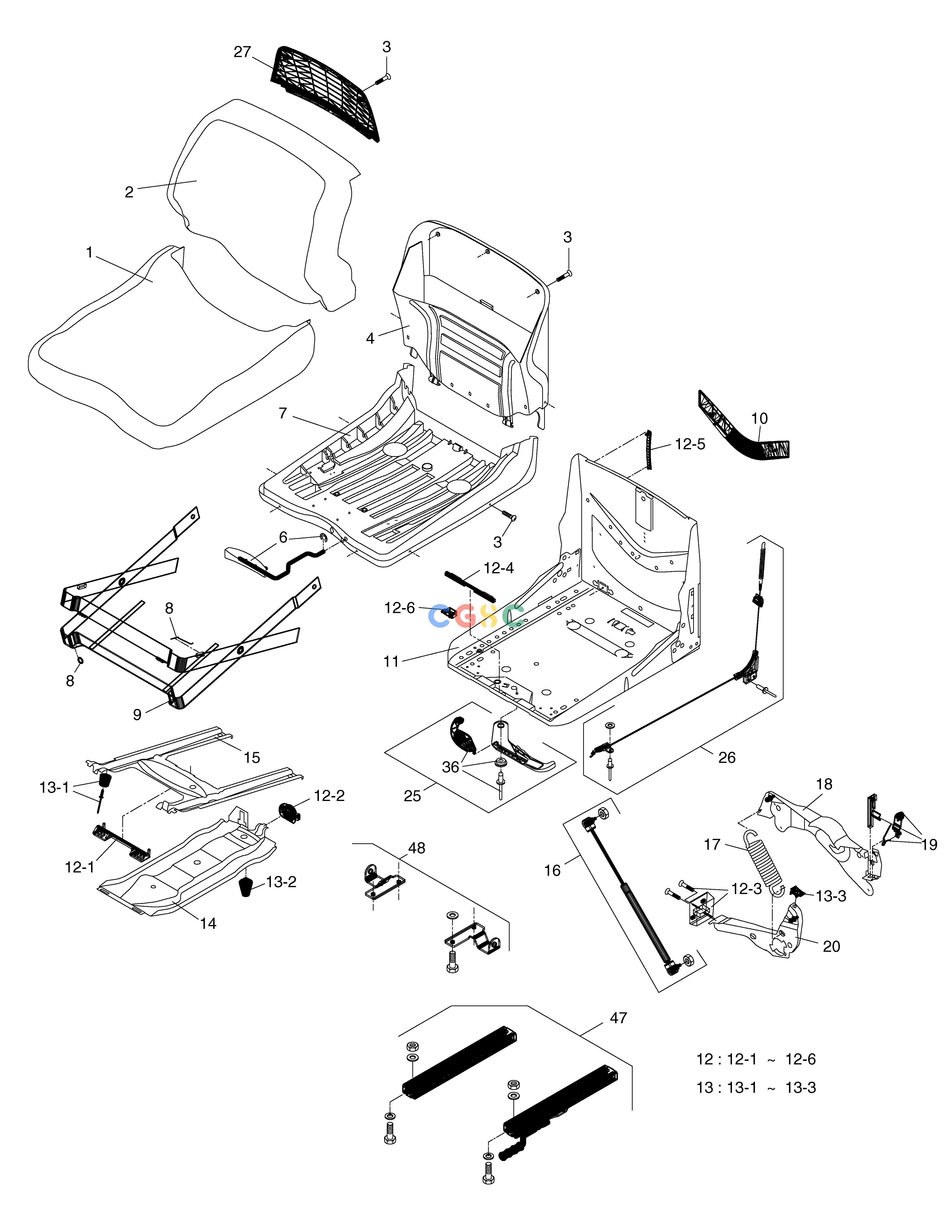 斗山零件查询SEAT SOLAR 015PLUS / S018-VT Doosan parts catalog online
