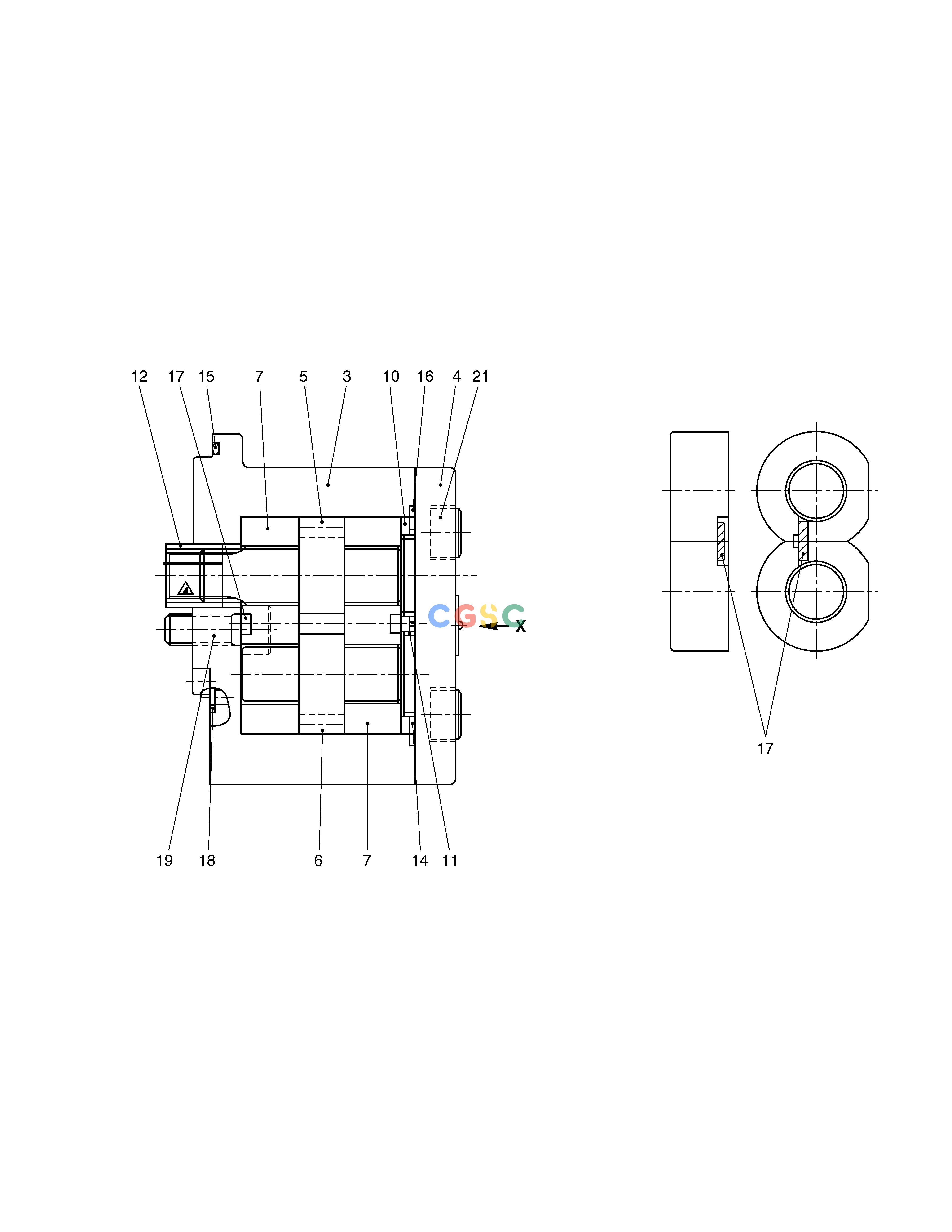 斗山零件查询GEAR PUMP SOLAR 015PLUS / S018-VT Doosan parts catalog online