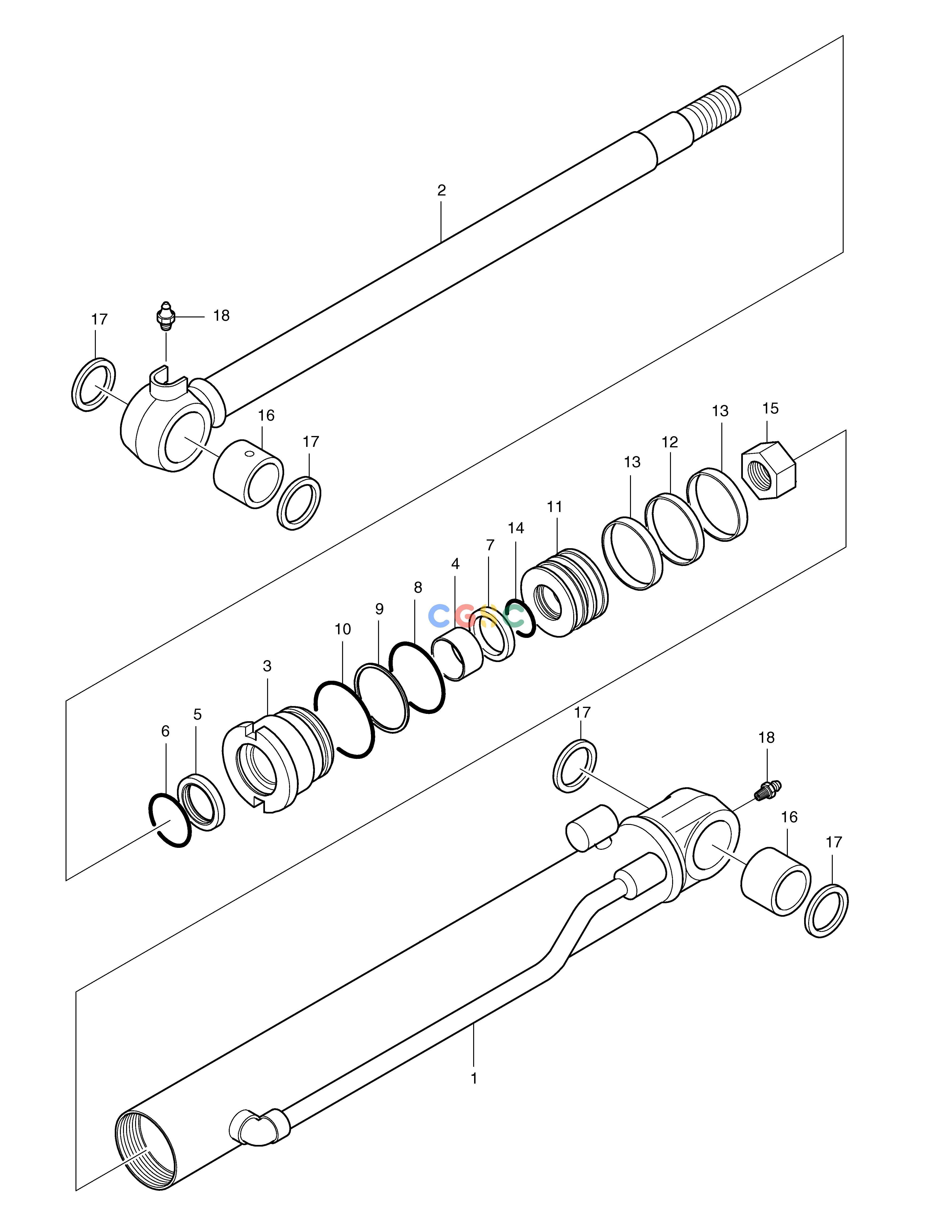 斗山零件查询ARM CYLINDER SOLAR 015PLUS / S018-VT Doosan parts catalog online