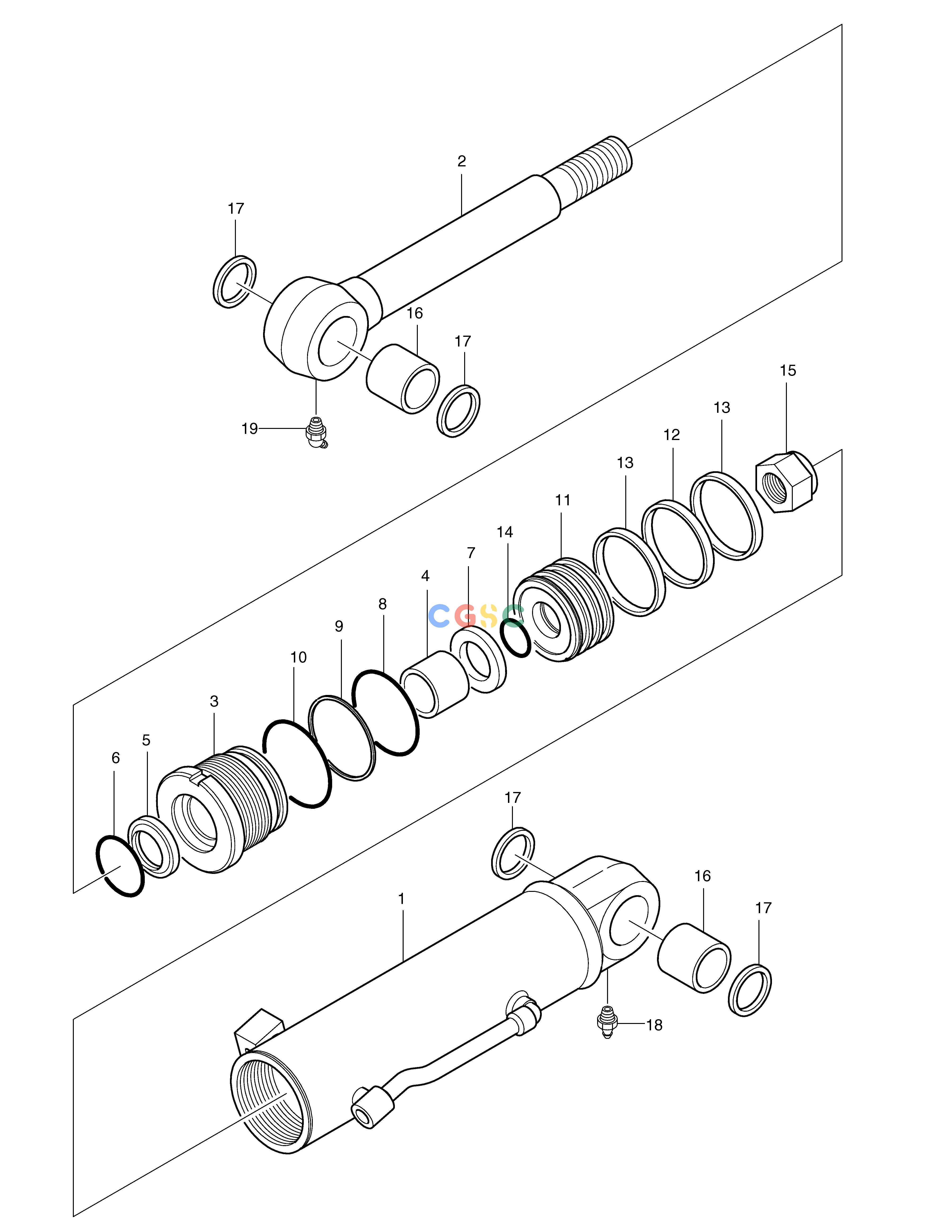 斗山零件查询DOZER CYLINDER - VARIABLE TRACK SOLAR 015PLUS / S018-VT Doosan parts catalog online