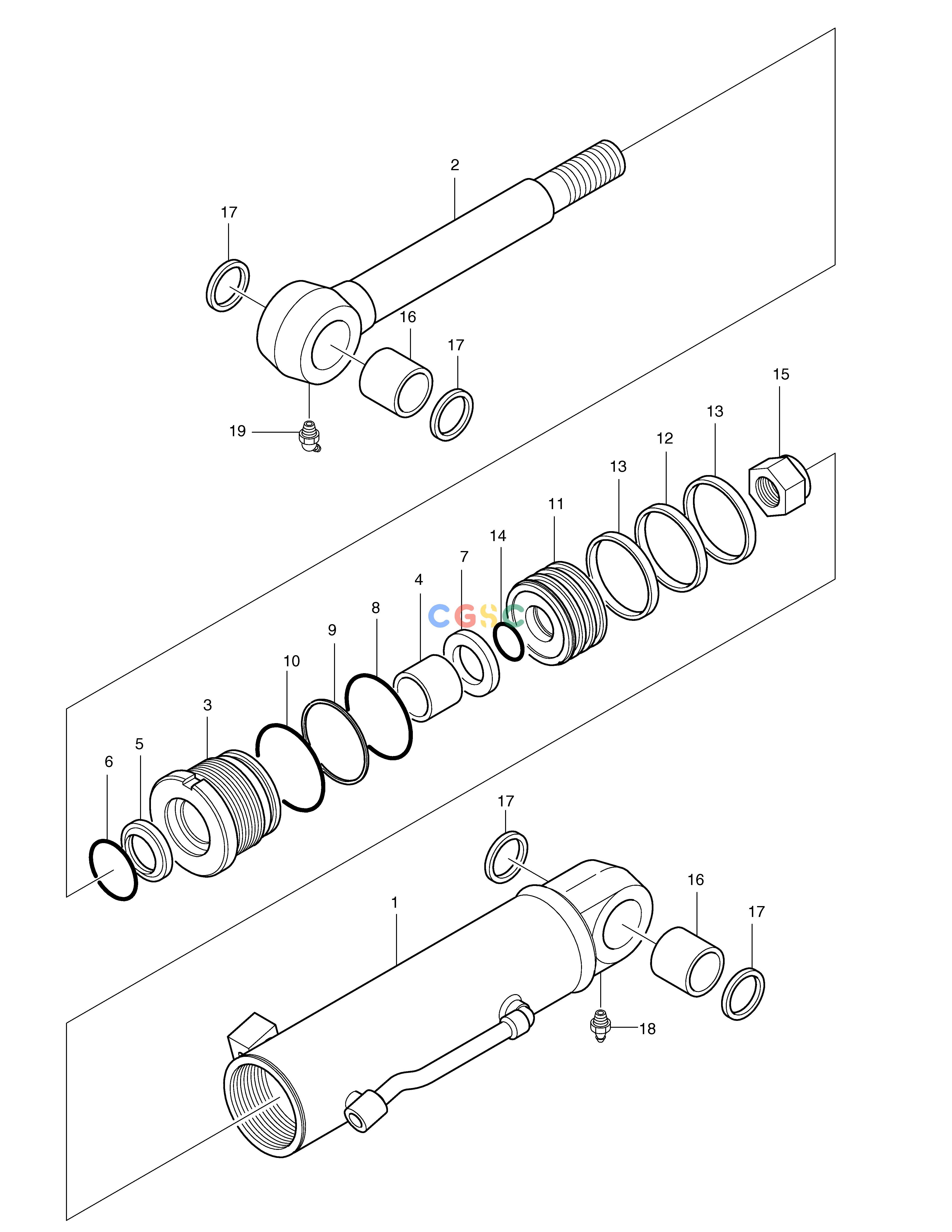 斗山零件查询DOZER CYLINDER - FIXED TRACK SOLAR 015PLUS / S018-VT Doosan parts catalog online