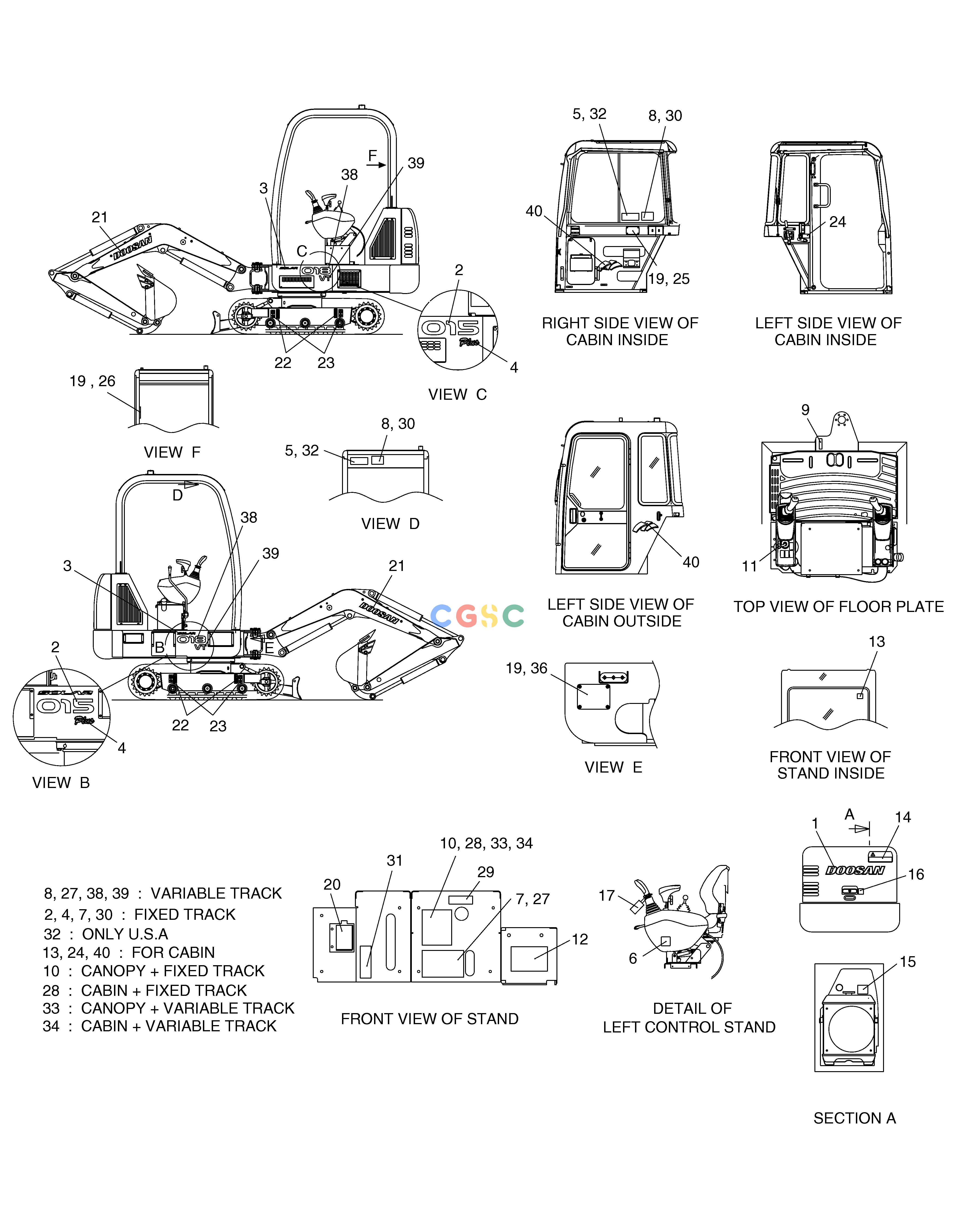 斗山零件查询NAME PLATE ASS'Y-ENGLISH SOLAR 015PLUS / S018-VT Doosan parts catalog online