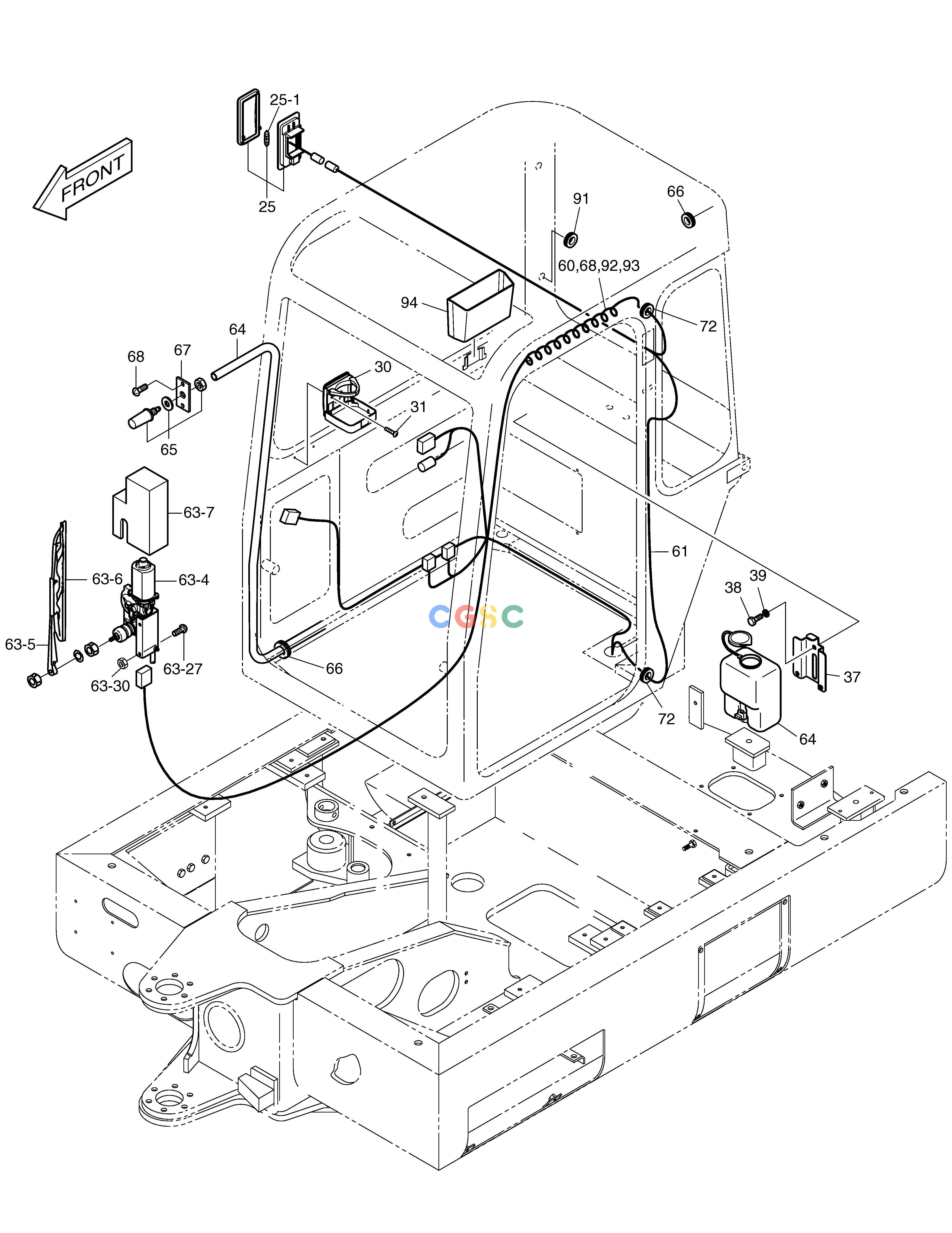 斗山零件查询CABIN(4) SOLAR 015PLUS / S018-VT Doosan parts catalog online