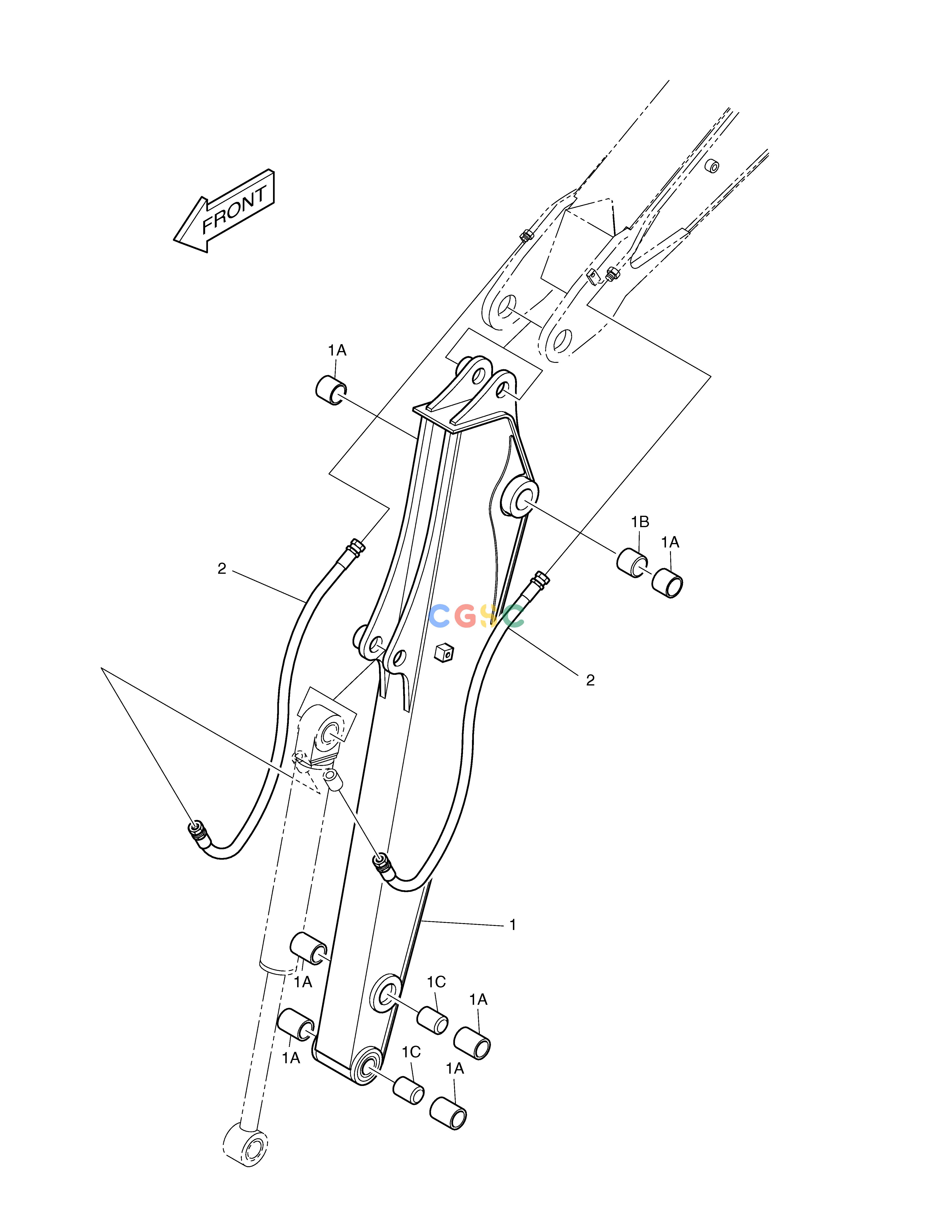 斗山零件查询ARM - 1.1m SOLAR 015PLUS / S018-VT Doosan parts catalog online