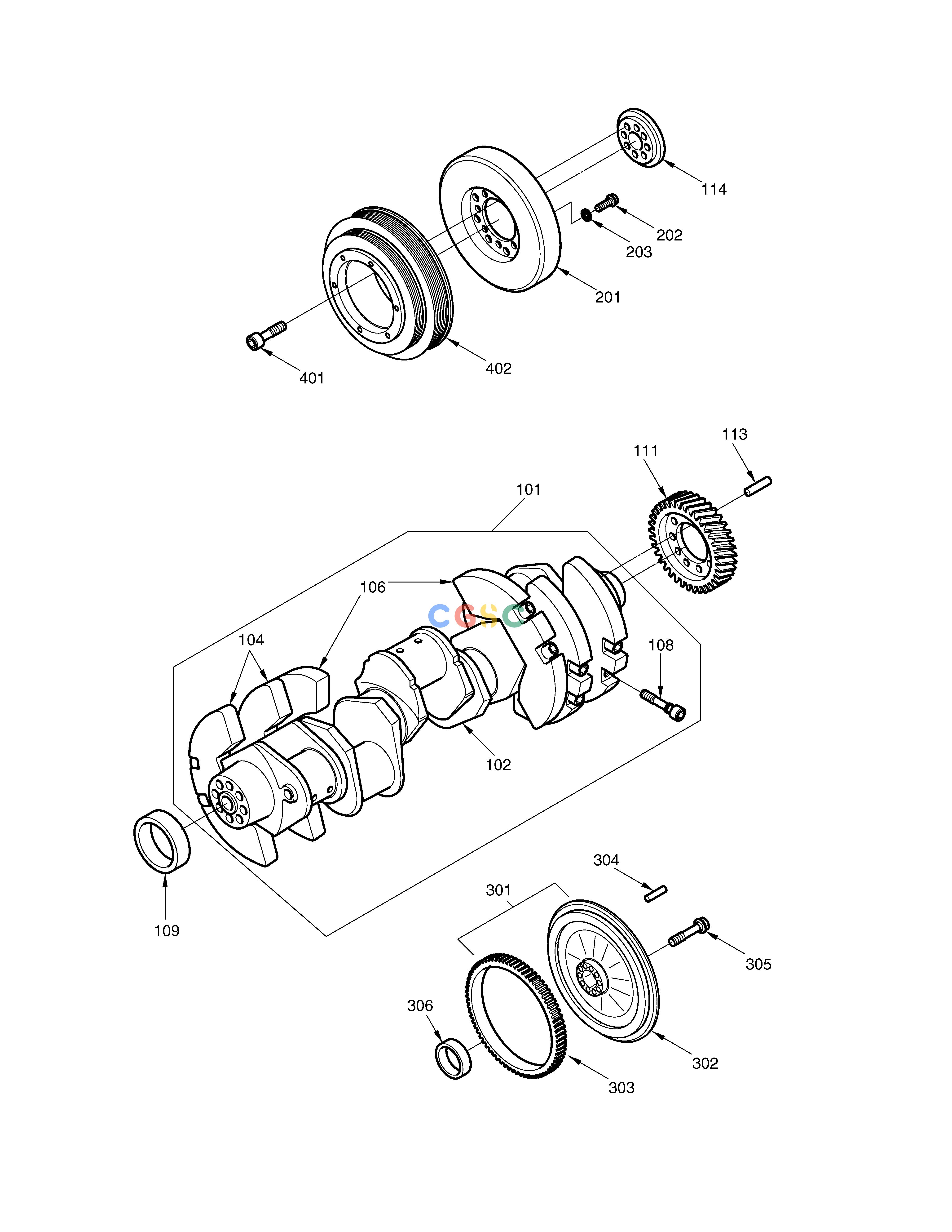 斗山零件查询CRANK SHAFT SOLAR 450LC-V Doosan parts catalog online