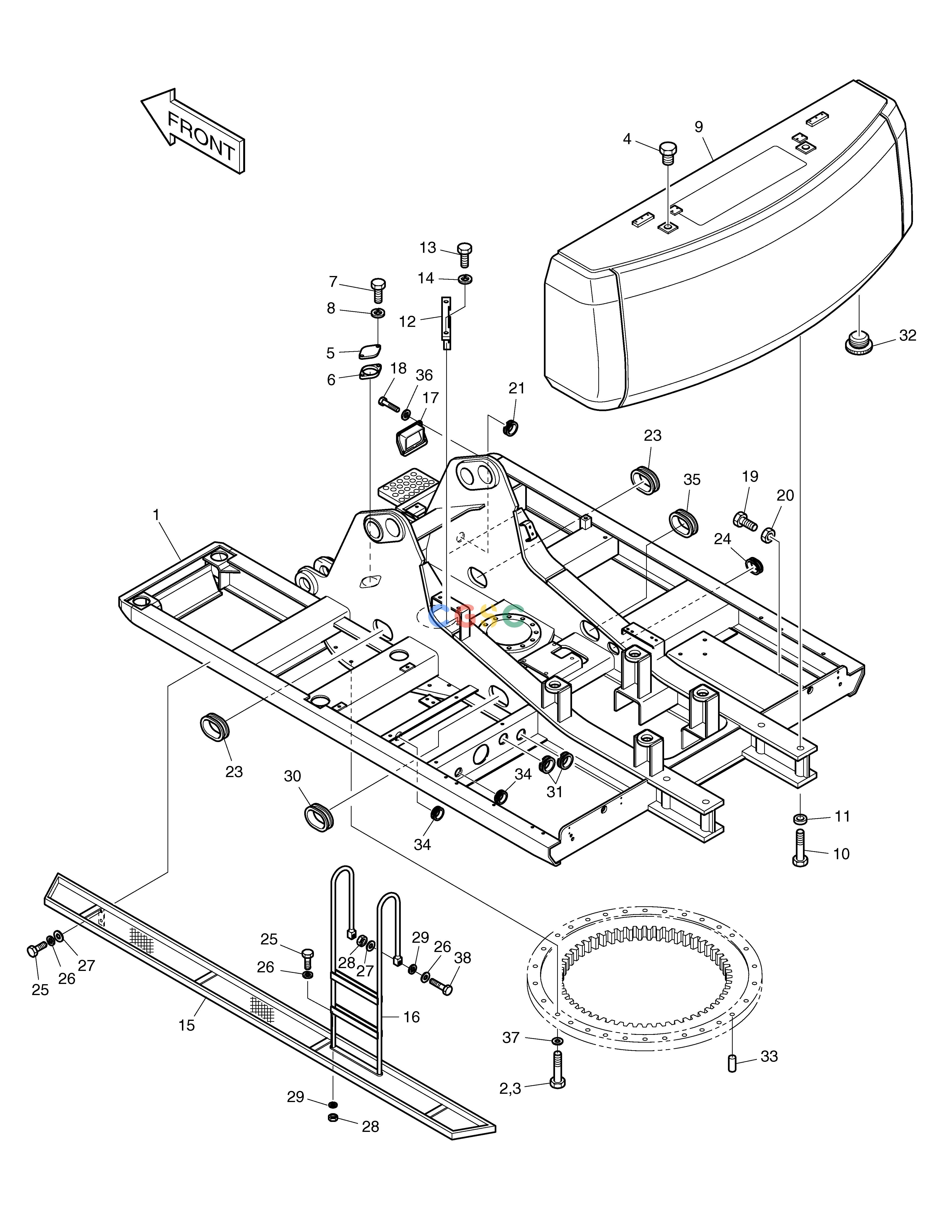 斗山零件查询FRAME SOLAR 450LC-V Doosan parts catalog online