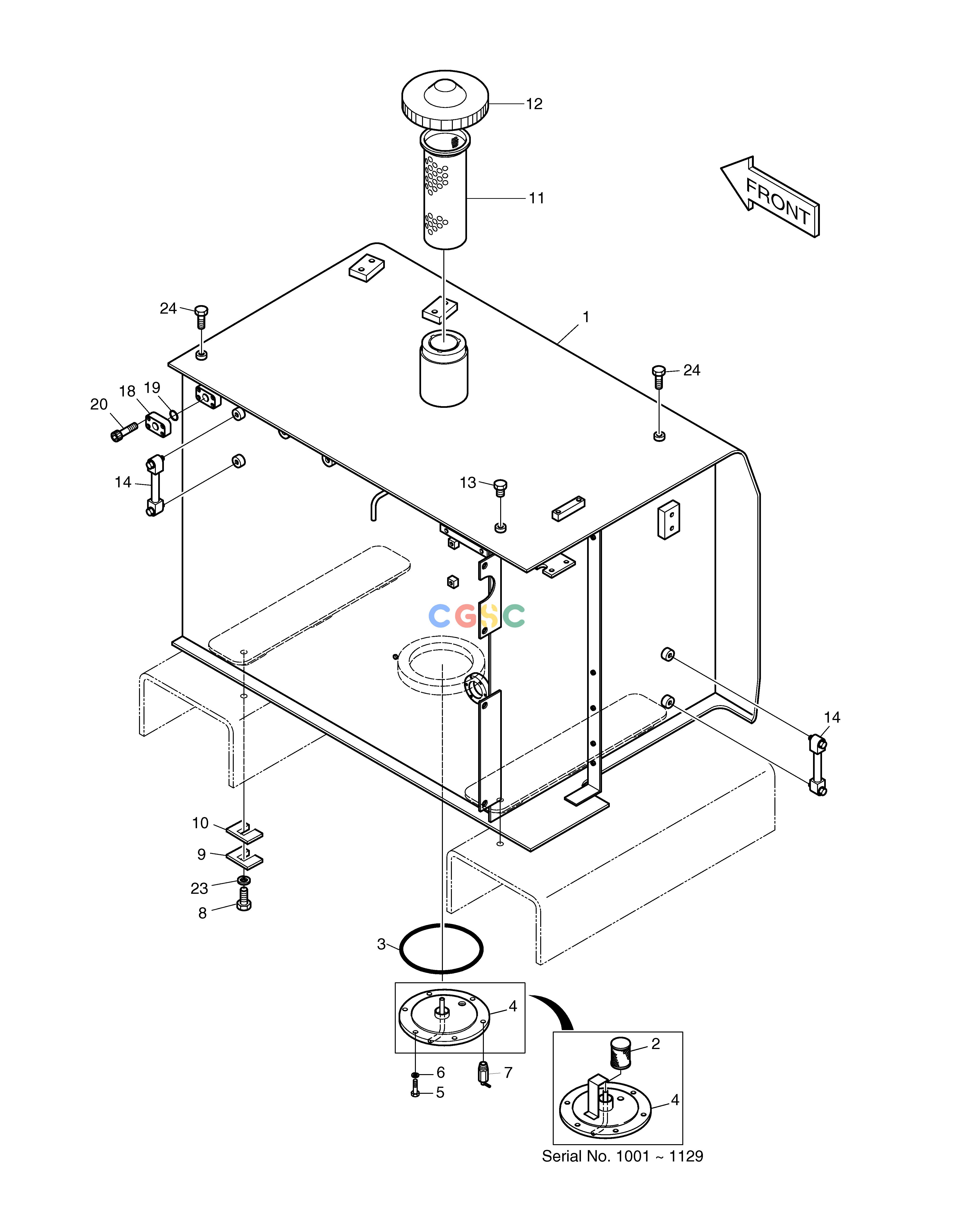 斗山零件查询FUEL TANK SOLAR 450LC-V Doosan parts catalog online