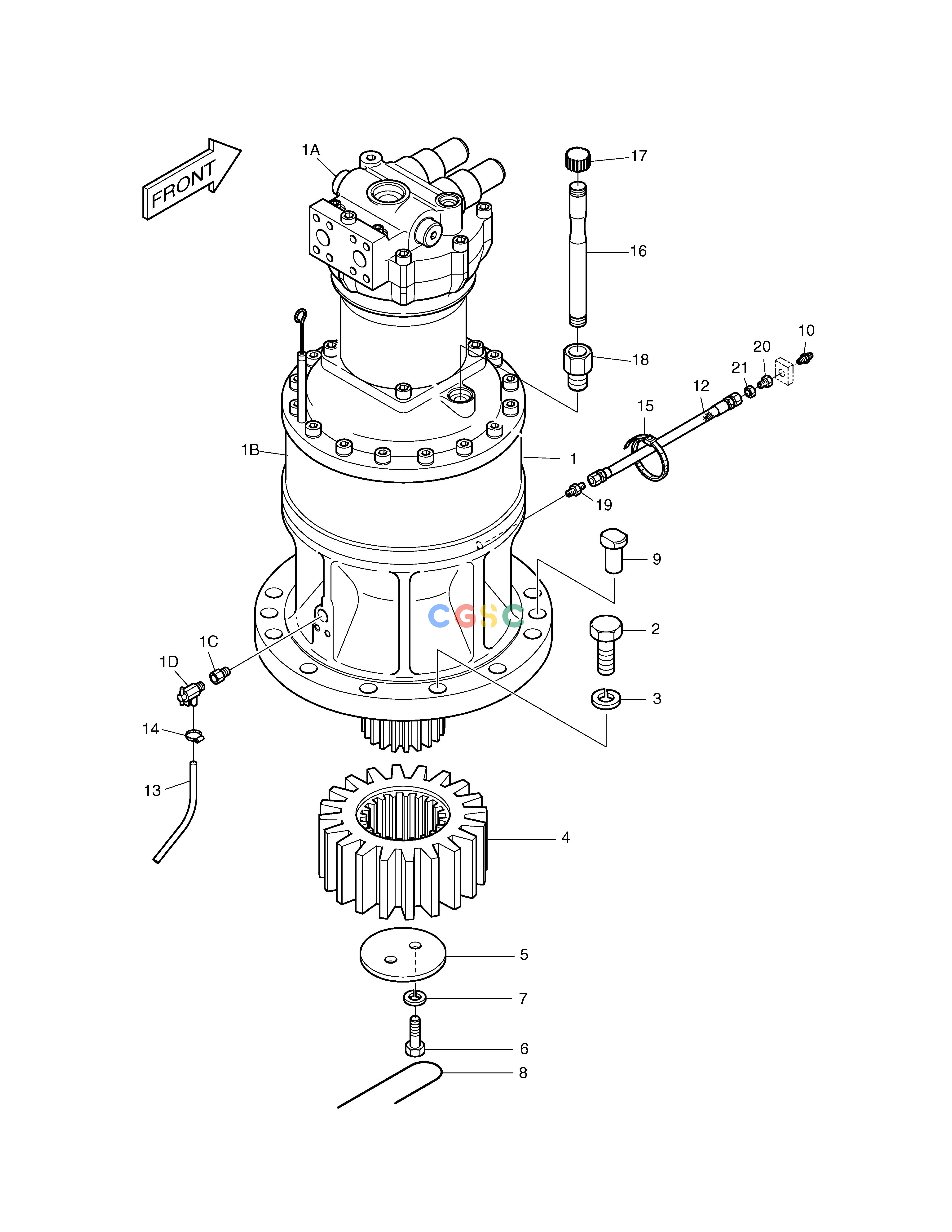 斗山零件查询SWING DEVICE SOLAR 450LC-V Doosan parts catalog online