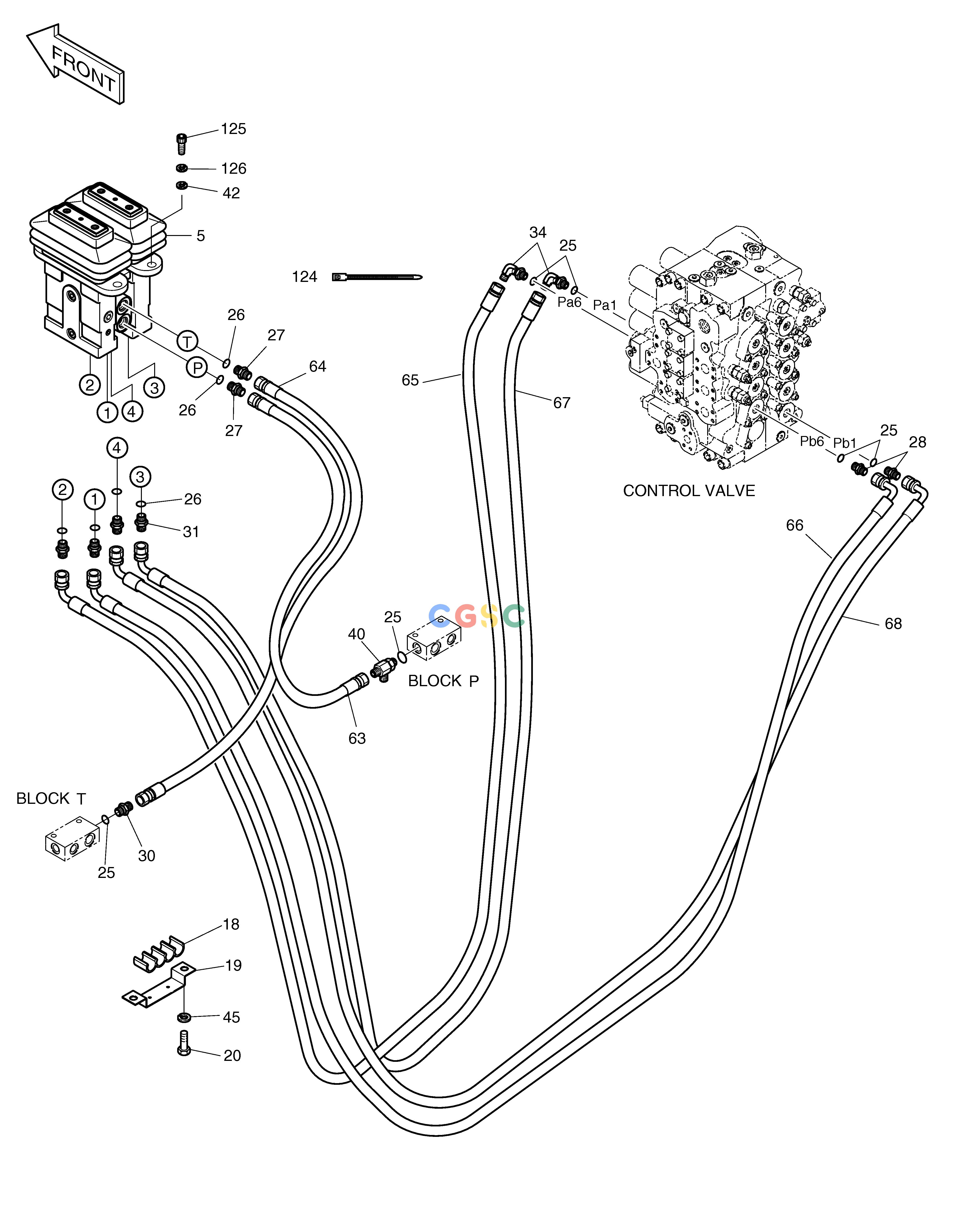 斗山零件查询PILOT PIPING(6) SOLAR 450LC-V Doosan parts catalog online