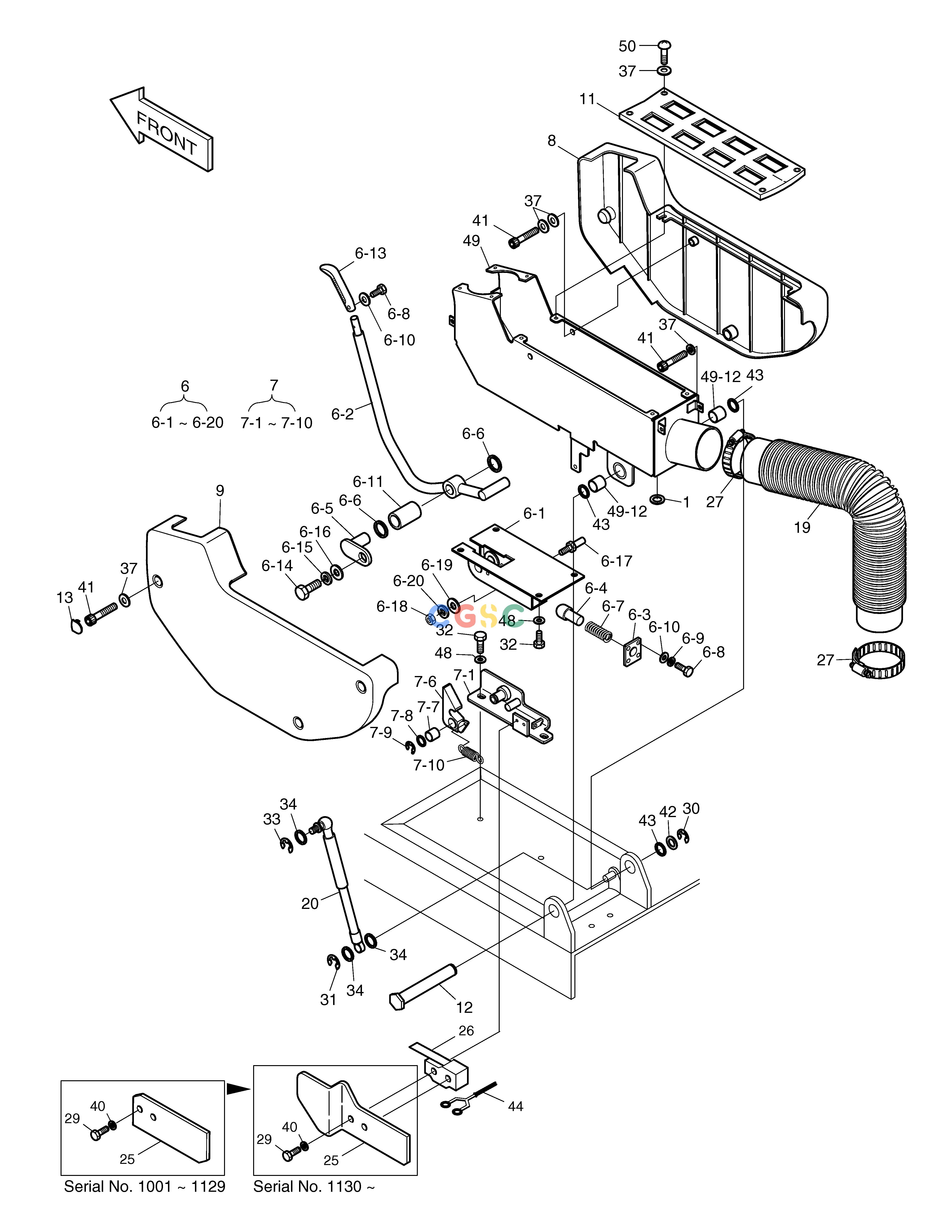 斗山零件查询CONTROL STAND-L.H SOLAR 450LC-V Doosan parts catalog online