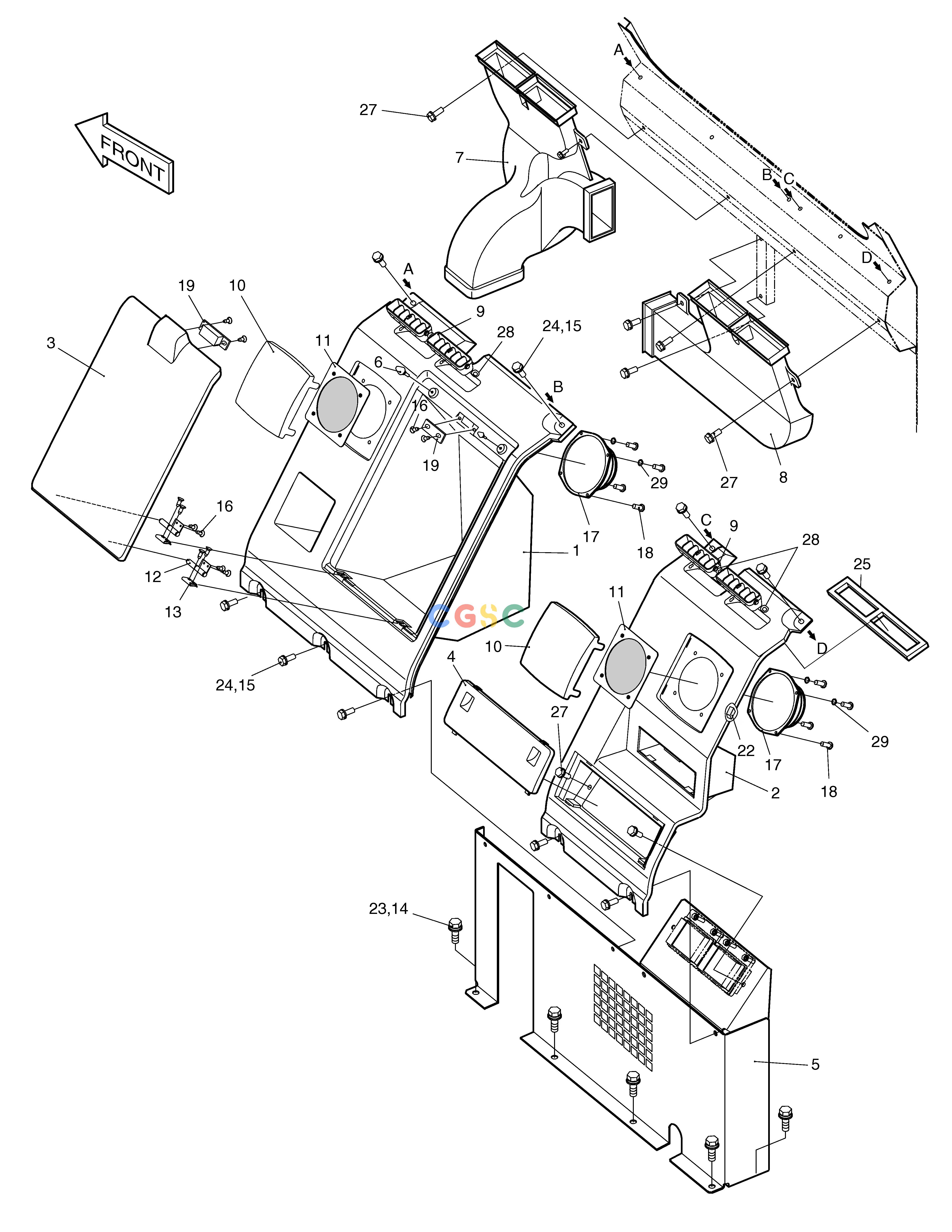 斗山零件查询HEATER COVER SOLAR 450LC-V Doosan parts catalog online