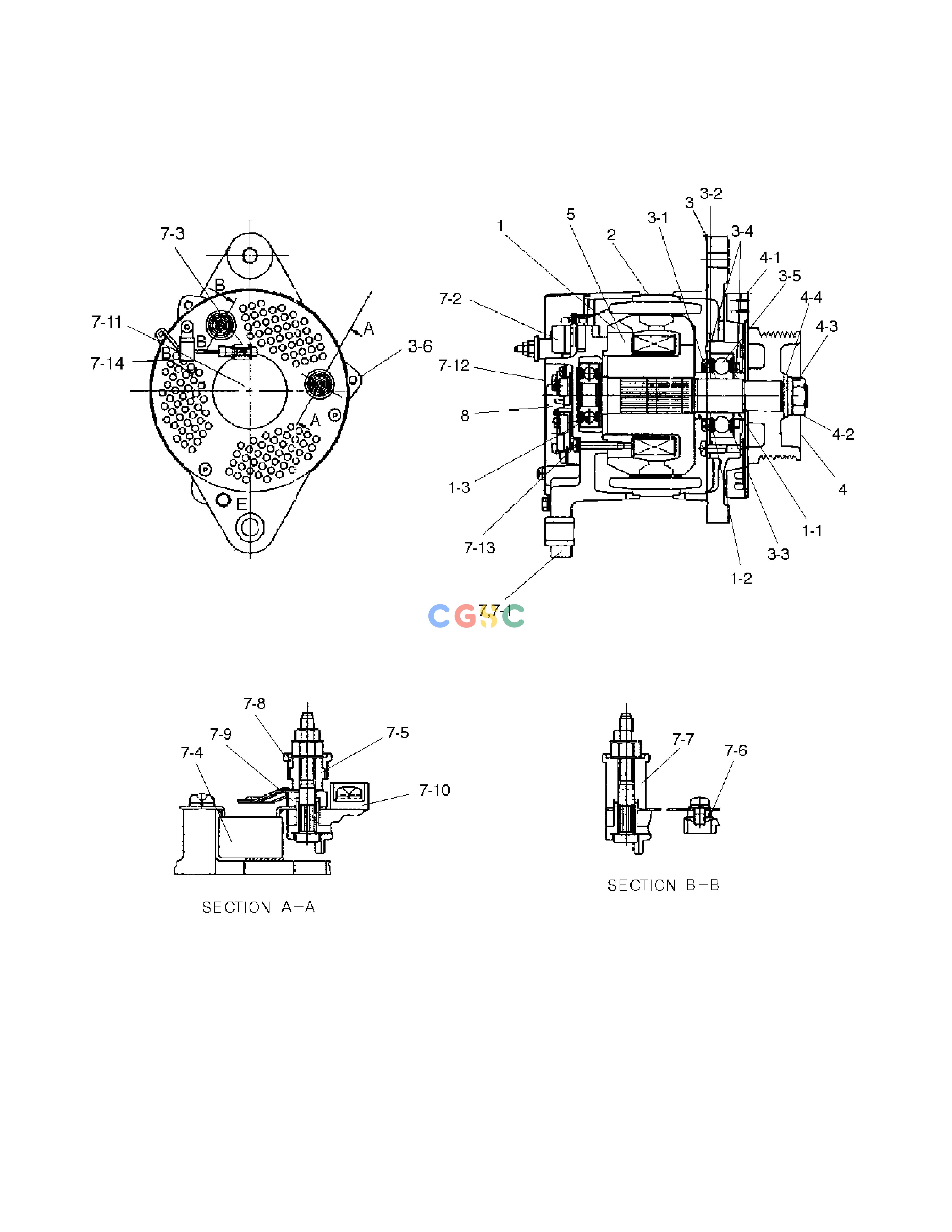 斗山零件查询ALTERNATOR SOLAR 450LC-V Doosan parts catalog online