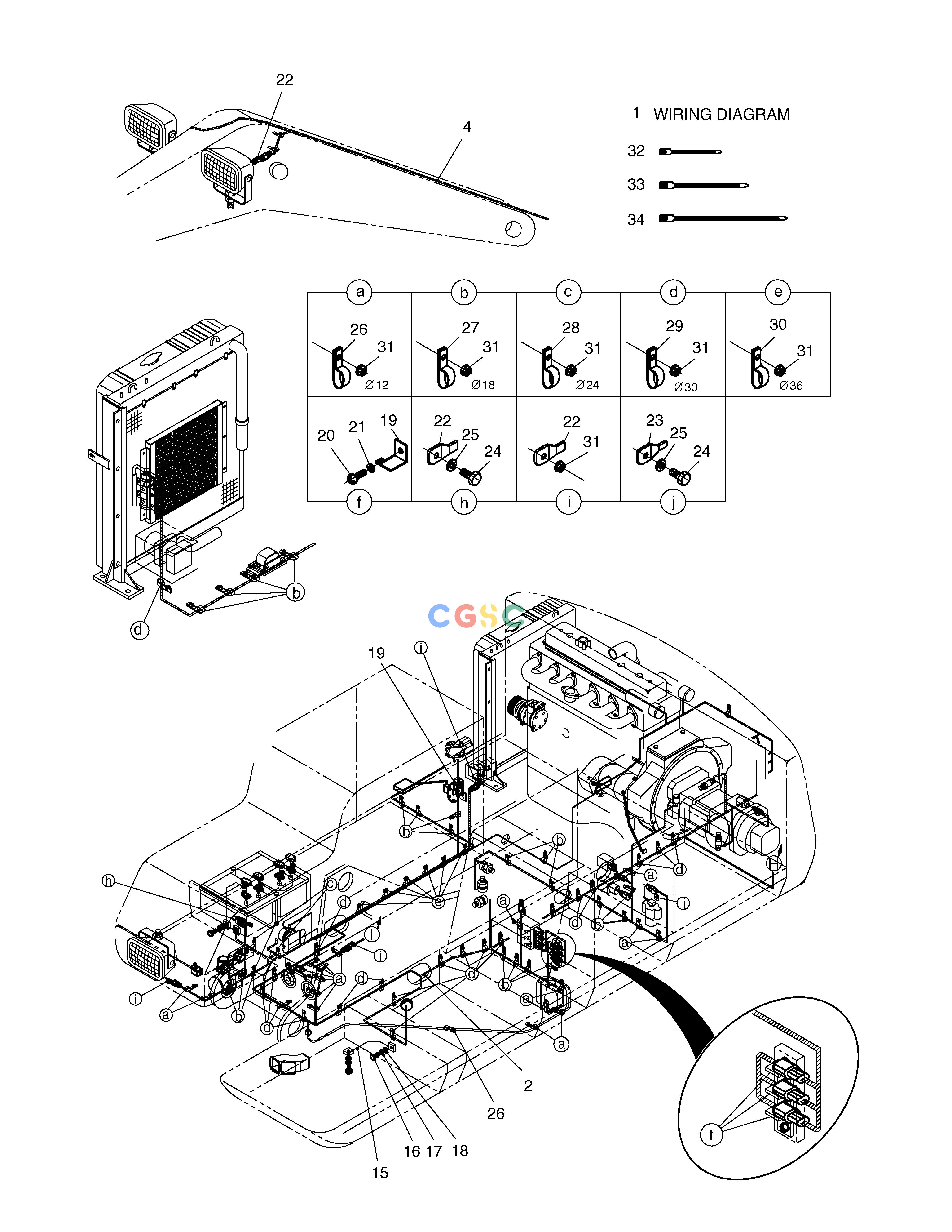 斗山零件查询ELECTRIC WIRING(1)-RELATED PARTS SOLAR 450LC-V Doosan parts catalog online
