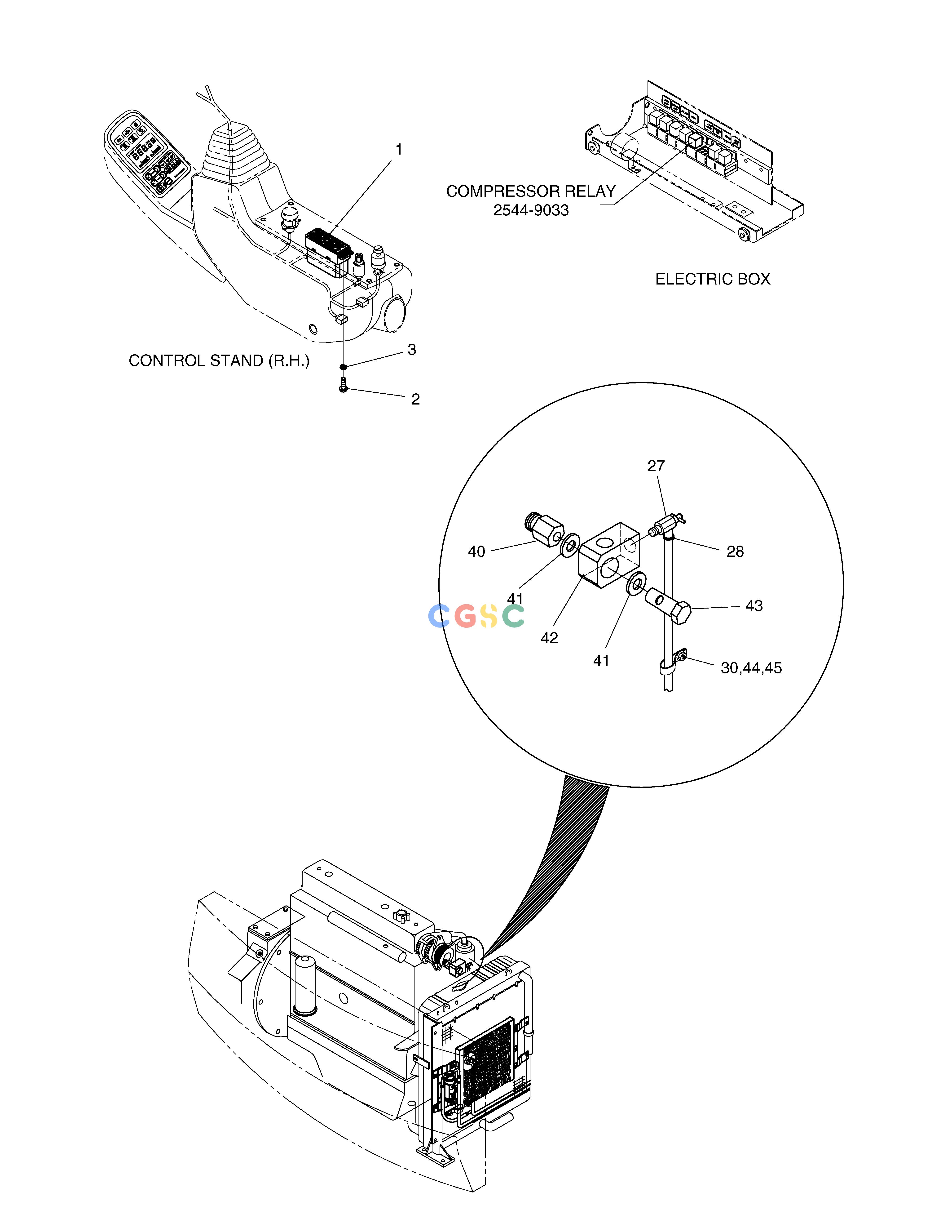 斗山零件查询AIR CONDITIONER(1) SOLAR 450LC-V Doosan parts catalog online