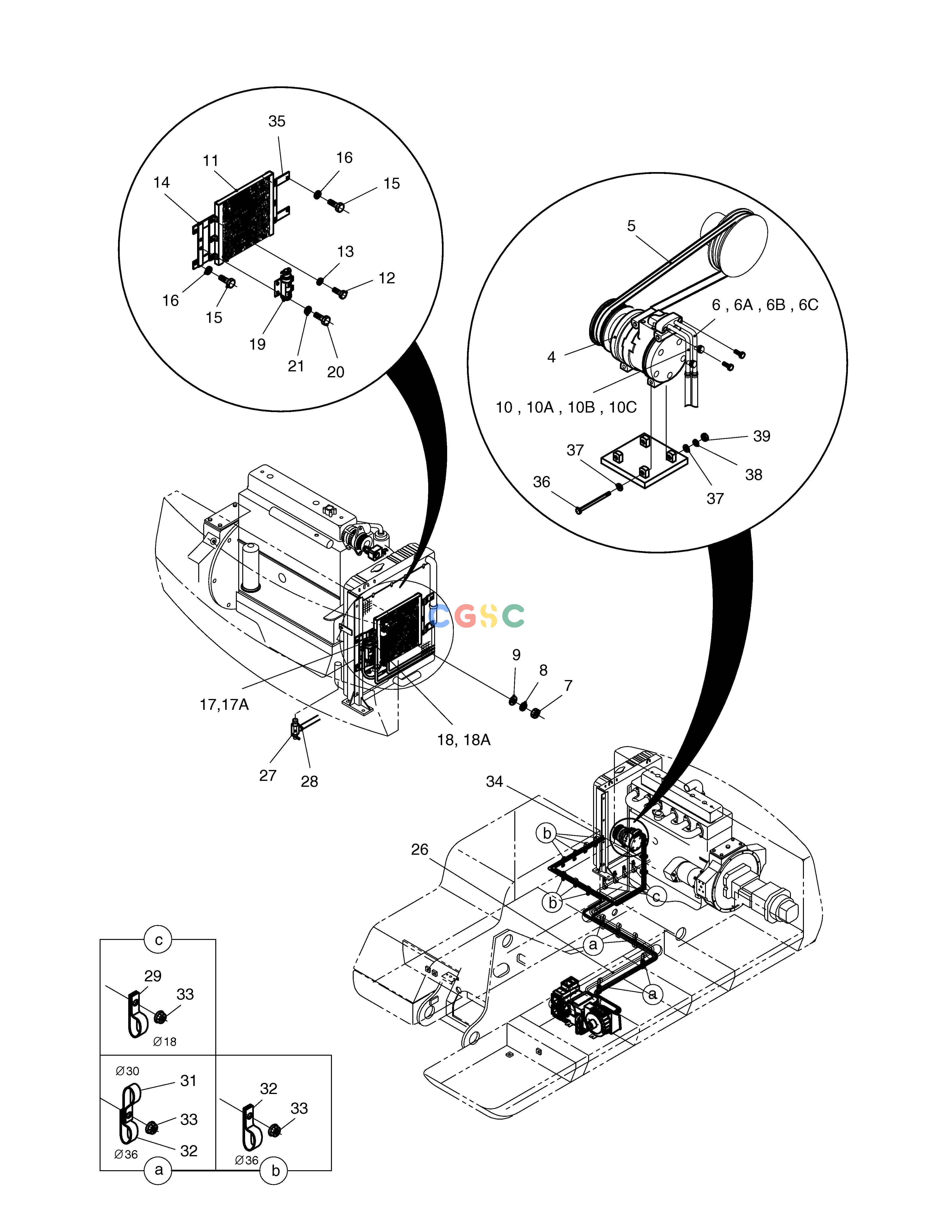 斗山零件查询AIR CONDITIONER(2) SOLAR 450LC-V Doosan parts catalog online
