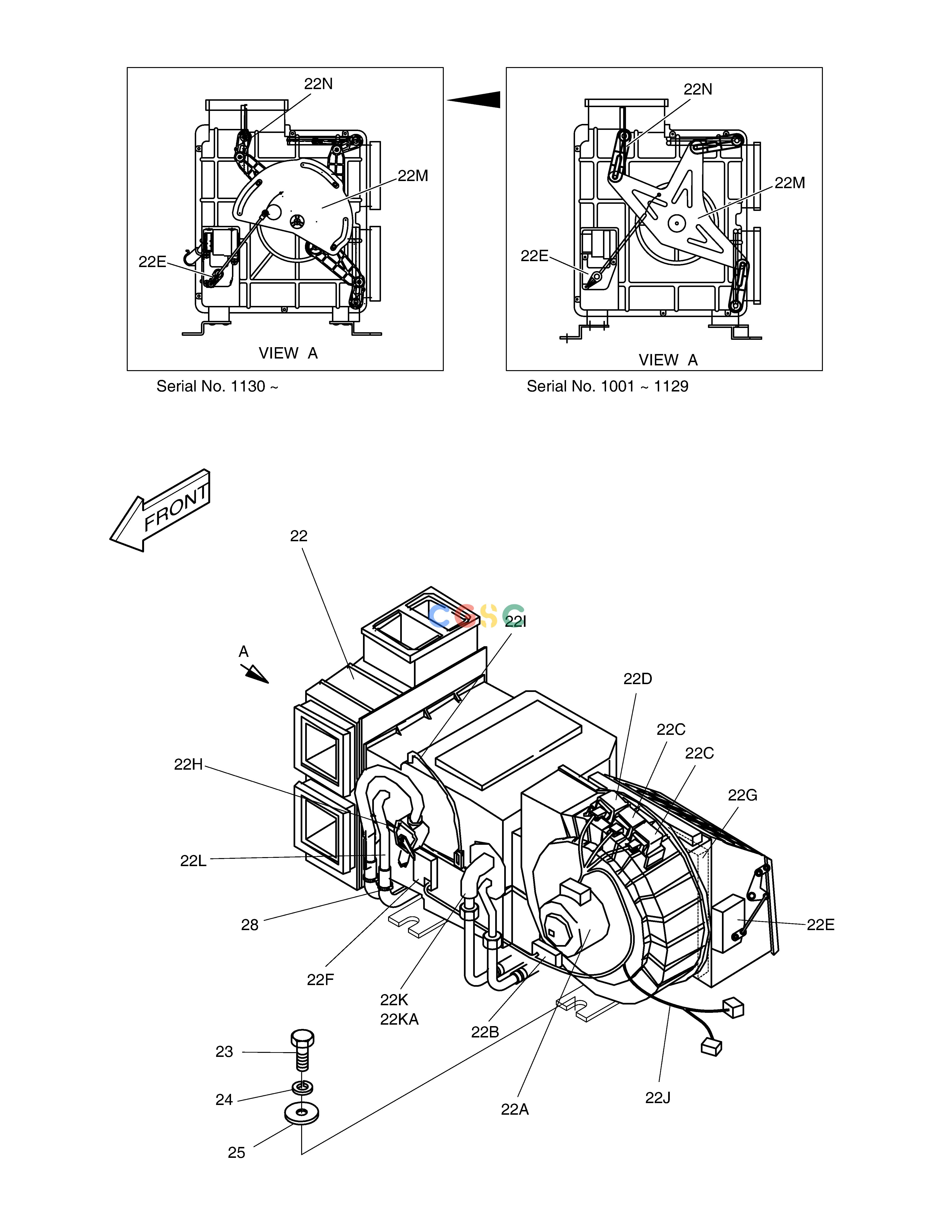 斗山零件查询AIRCON UNIT SOLAR 450LC-V Doosan parts catalog online