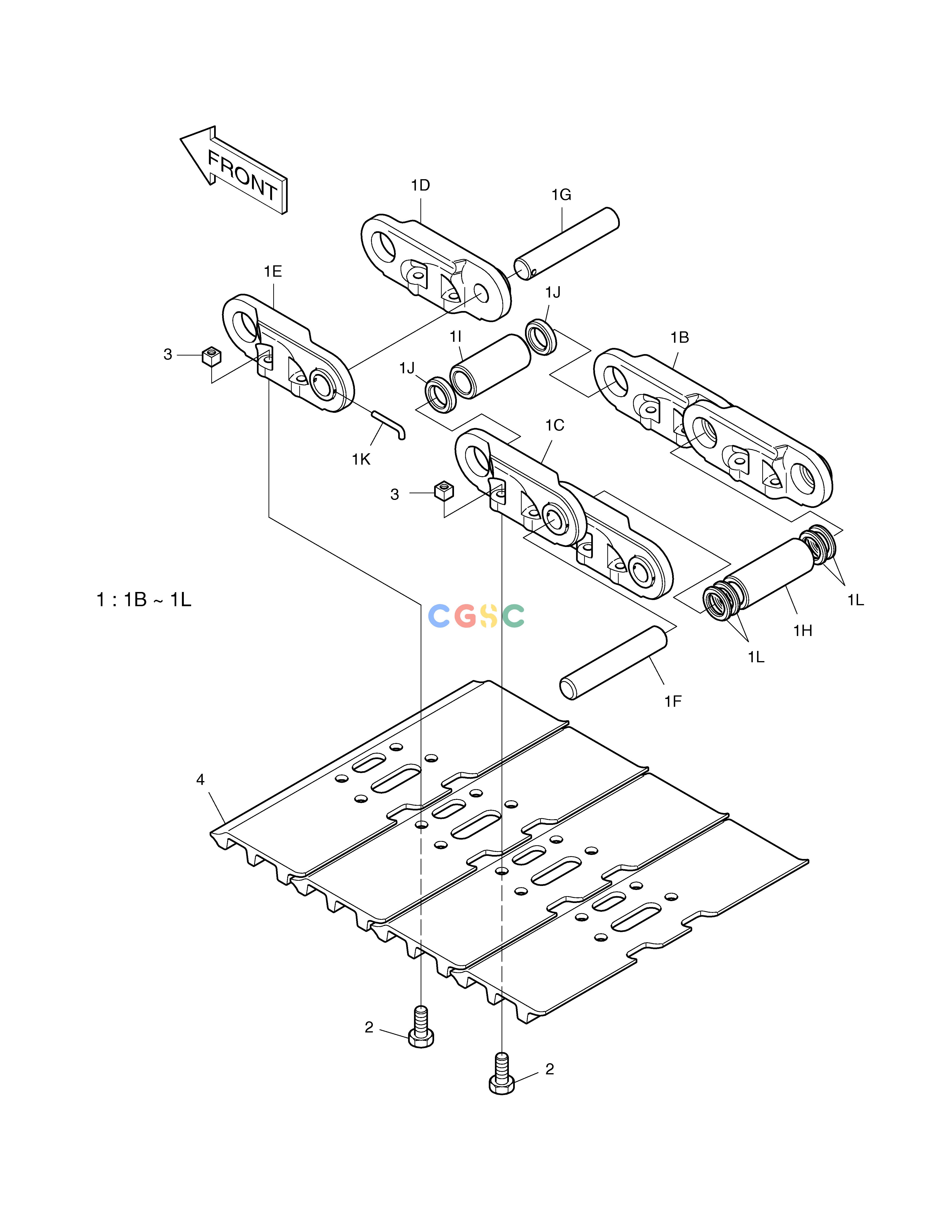 斗山零件查询TRACK SHOE ASS'Y-600G SOLAR 450LC-V Doosan parts catalog online