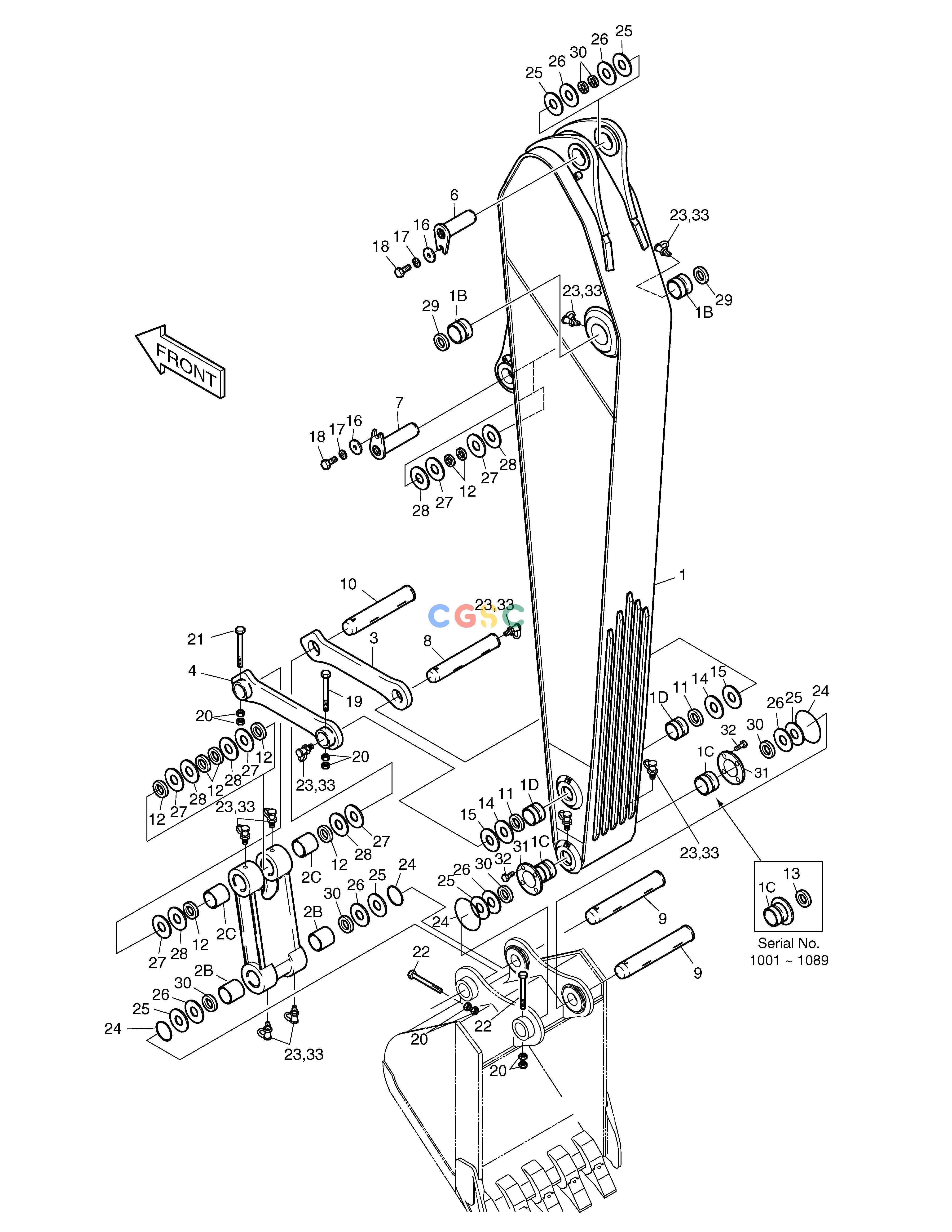 斗山零件查询ARM-3.35m SOLAR 450LC-V Doosan parts catalog online