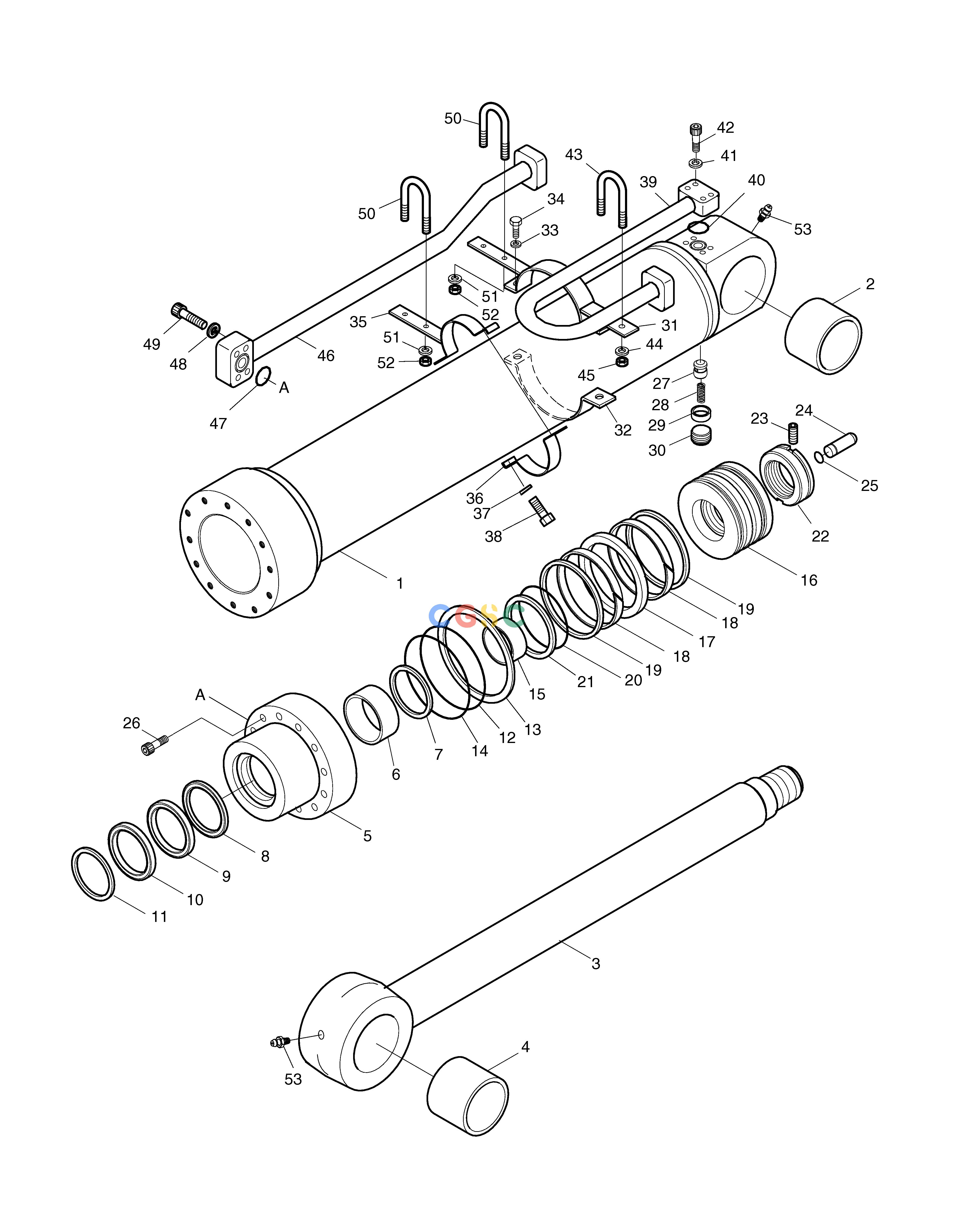 斗山零件查询ARM CYLINDER SOLAR 450LC-V Doosan parts catalog online