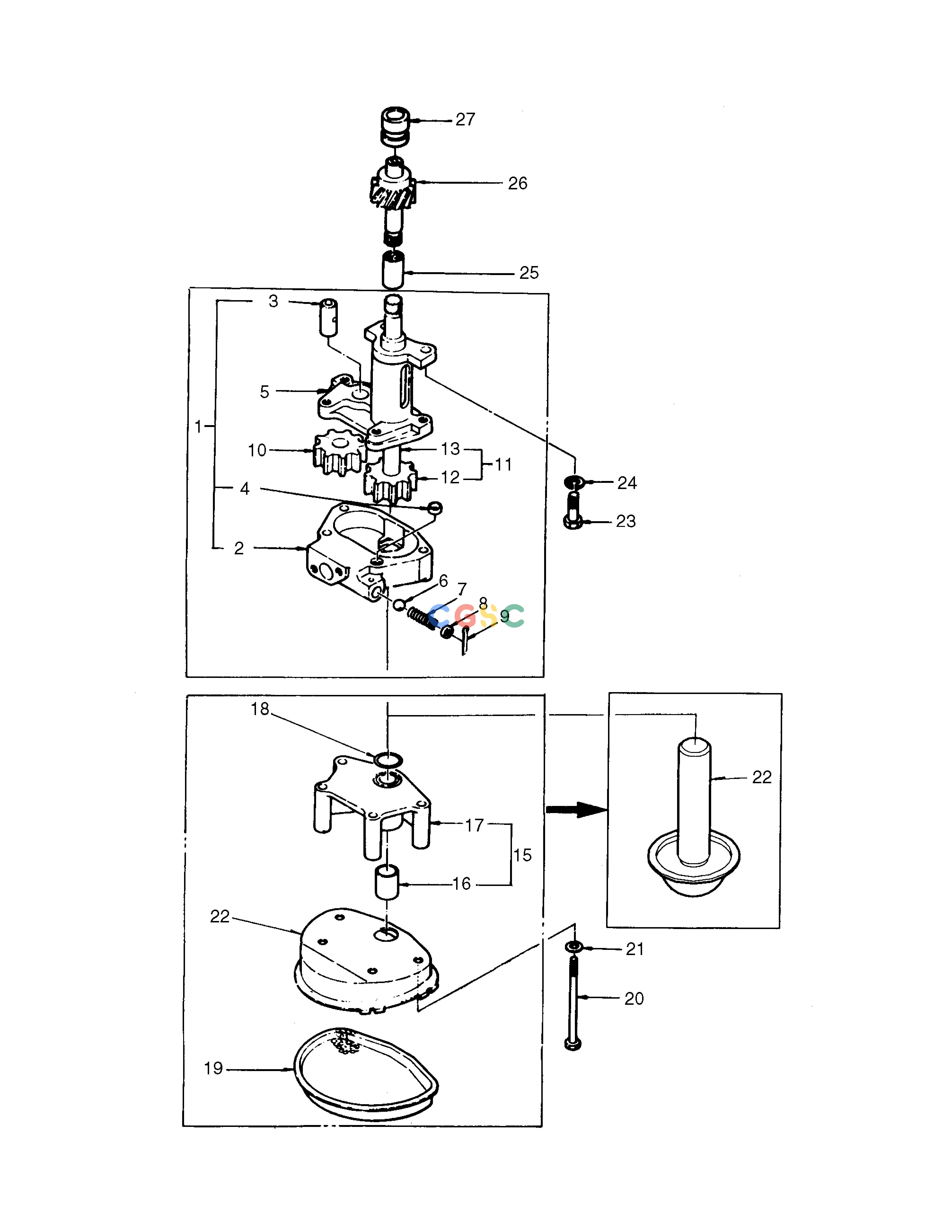 斗山零件查询OIL PUMP SOLAR 130-2 Doosan parts catalog online