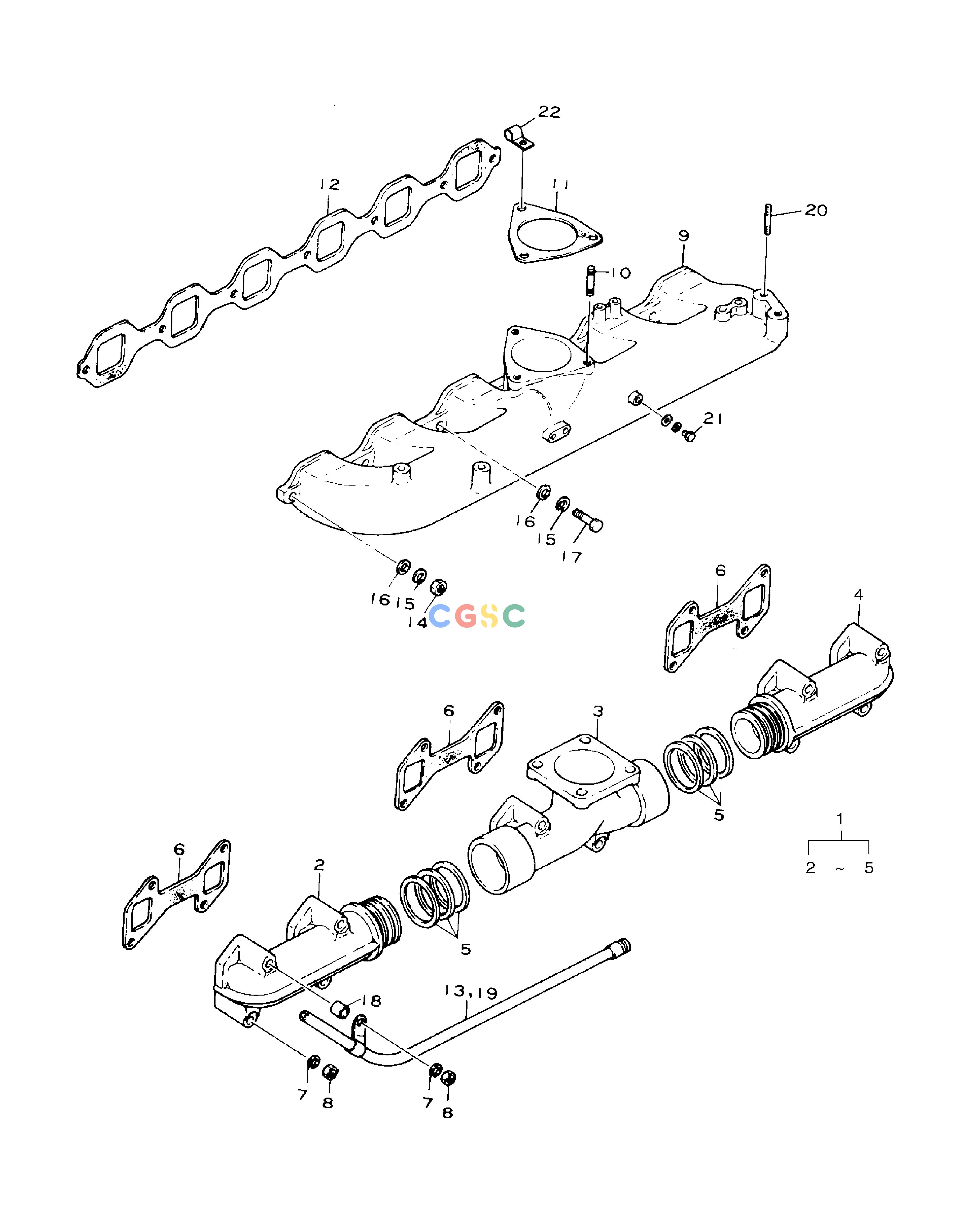 斗山零件查询INTAKE.EXHAUST SYSTEM SOLAR 130-2 Doosan parts catalog online