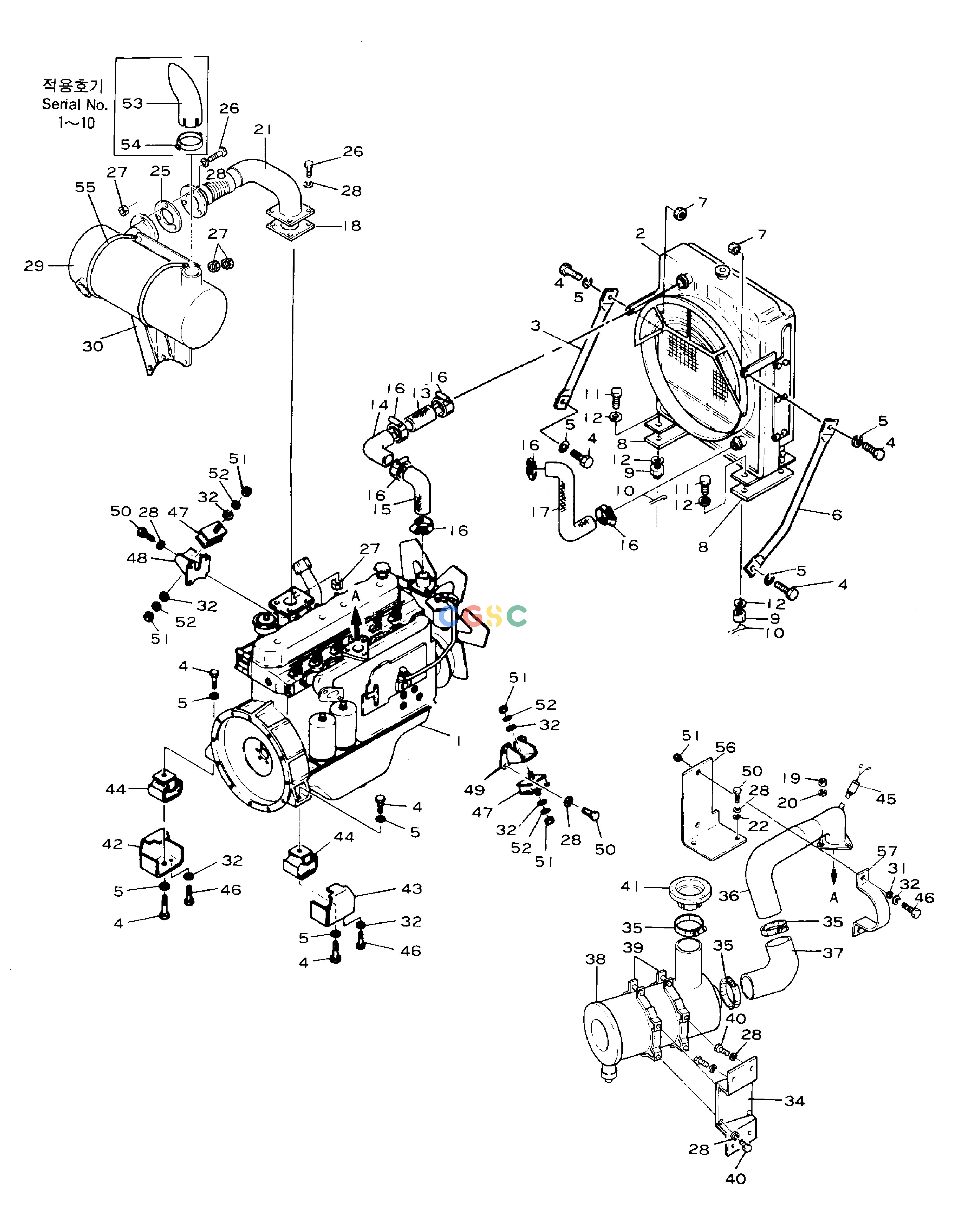 斗山零件查询ENGINE MOUNTING SOLAR 130-2 Doosan parts catalog online