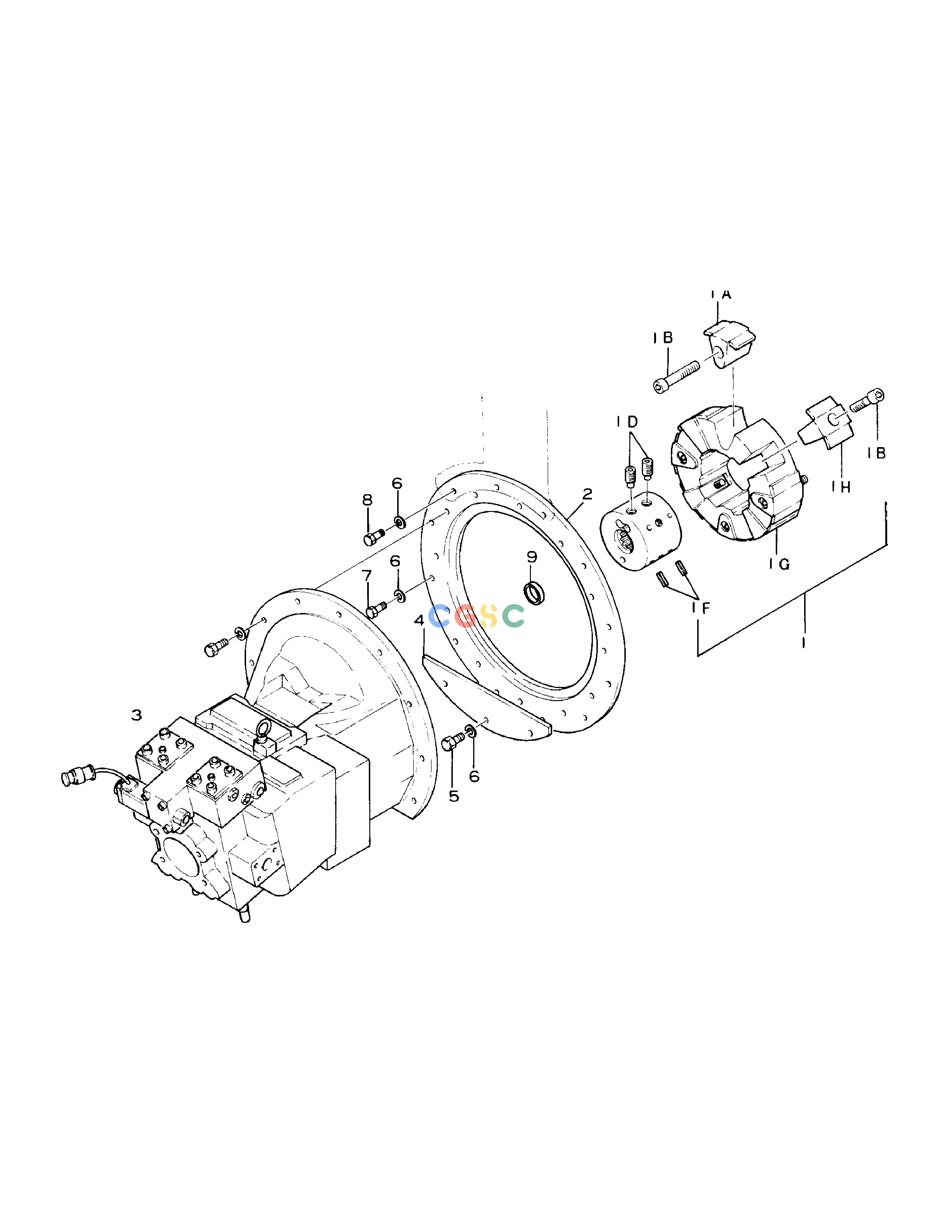 斗山零件查询PUMP(1)-FOR A8V PUMP SOLAR 130-2 Doosan parts catalog online