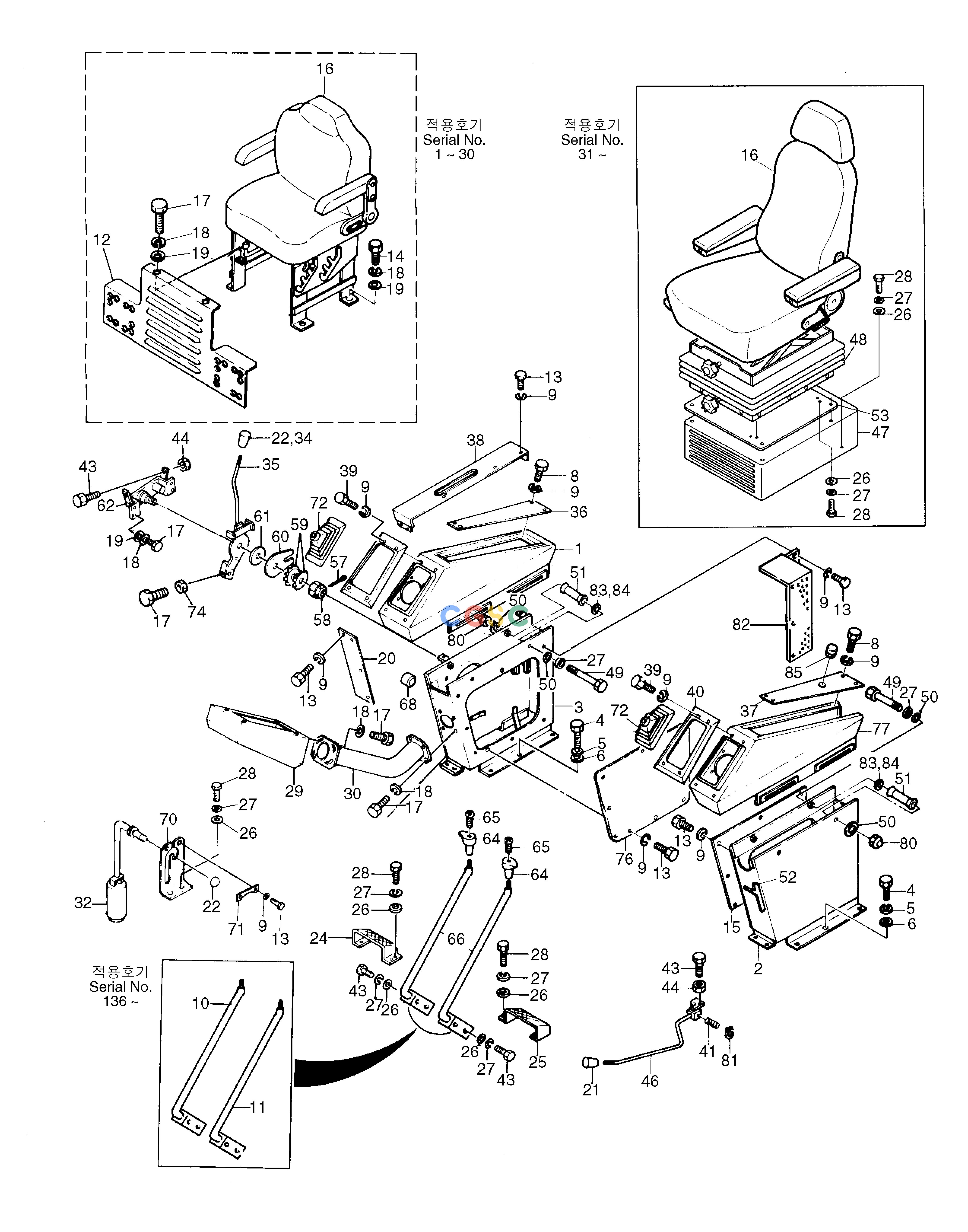 斗山零件查询CONTROL STAND SOLAR 130-2 Doosan parts catalog online