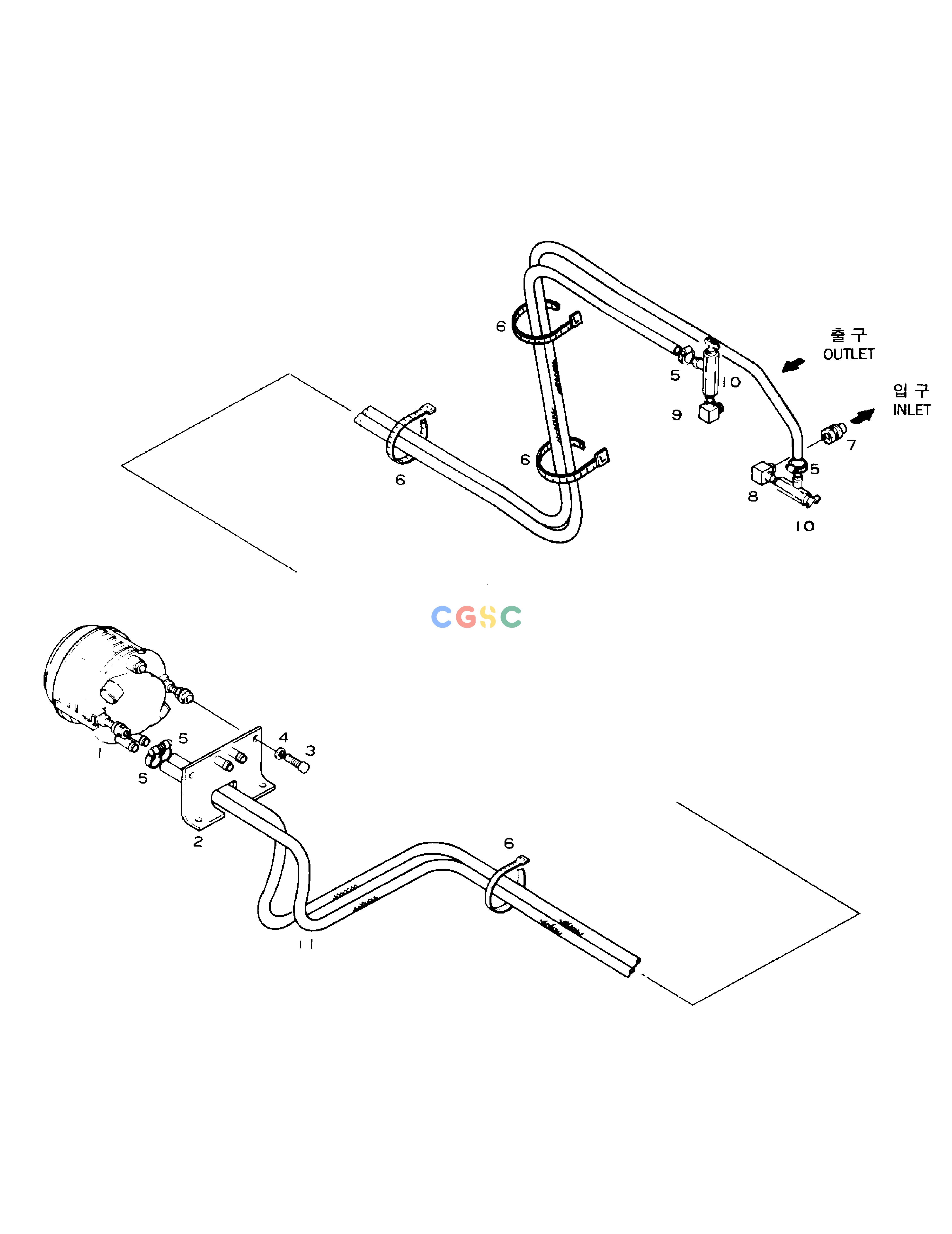 斗山零件查询HEATER PIPING(1) SOLAR 130-2 Doosan parts catalog online