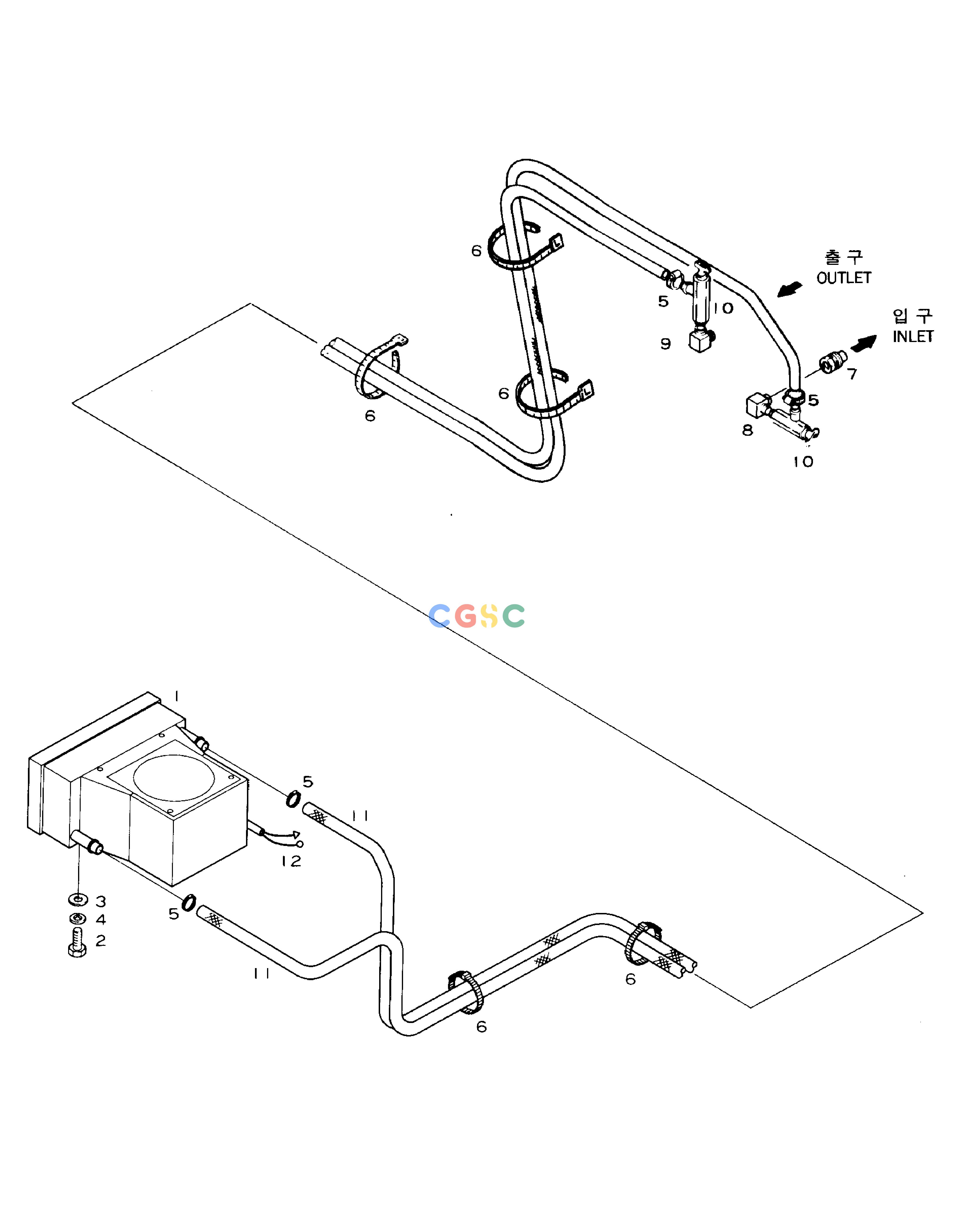 斗山零件查询HEATER PIPING(2) SOLAR 130-2 Doosan parts catalog online