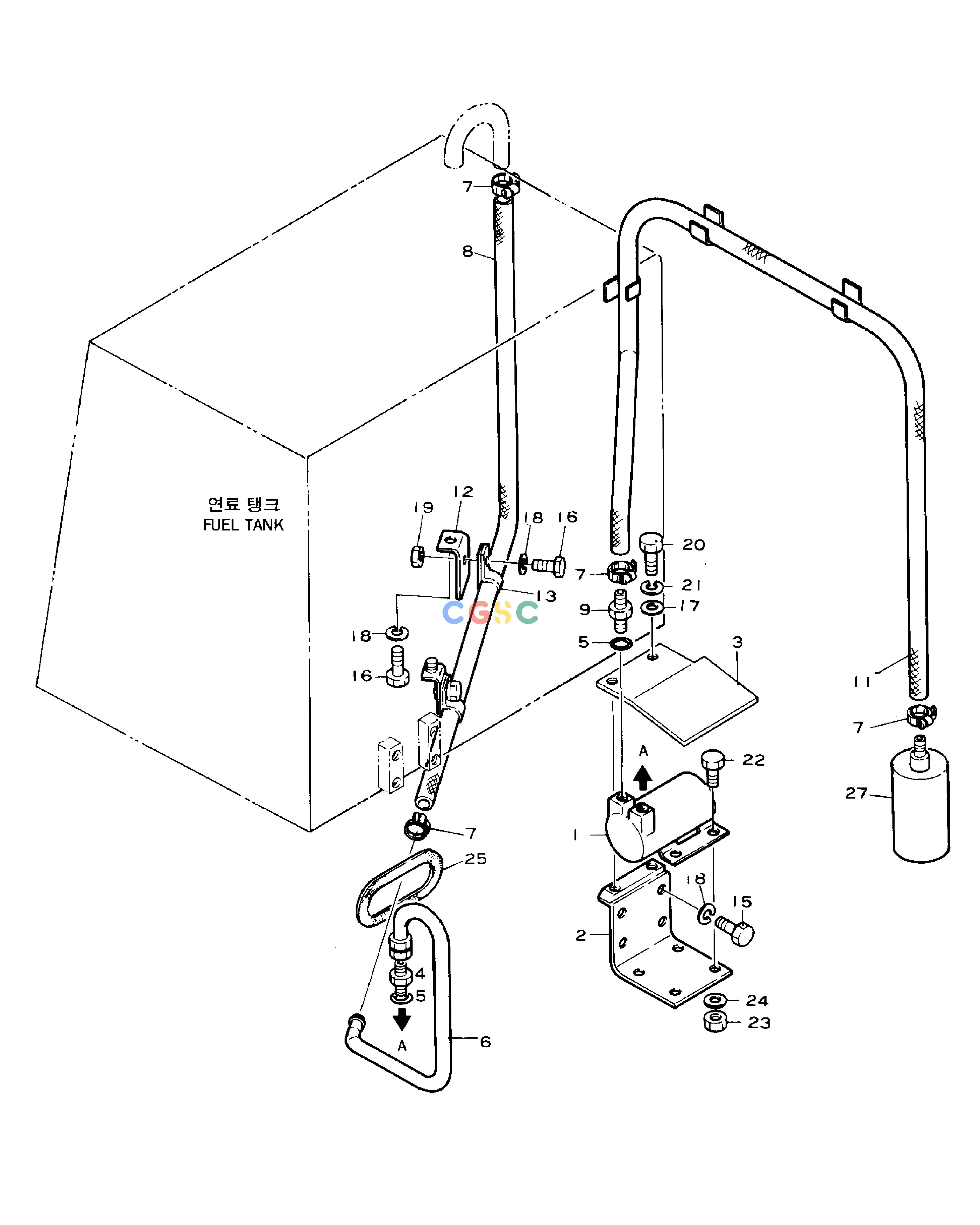 斗山零件查询FUEL FILLER SOLAR 130-2 Doosan parts catalog online
