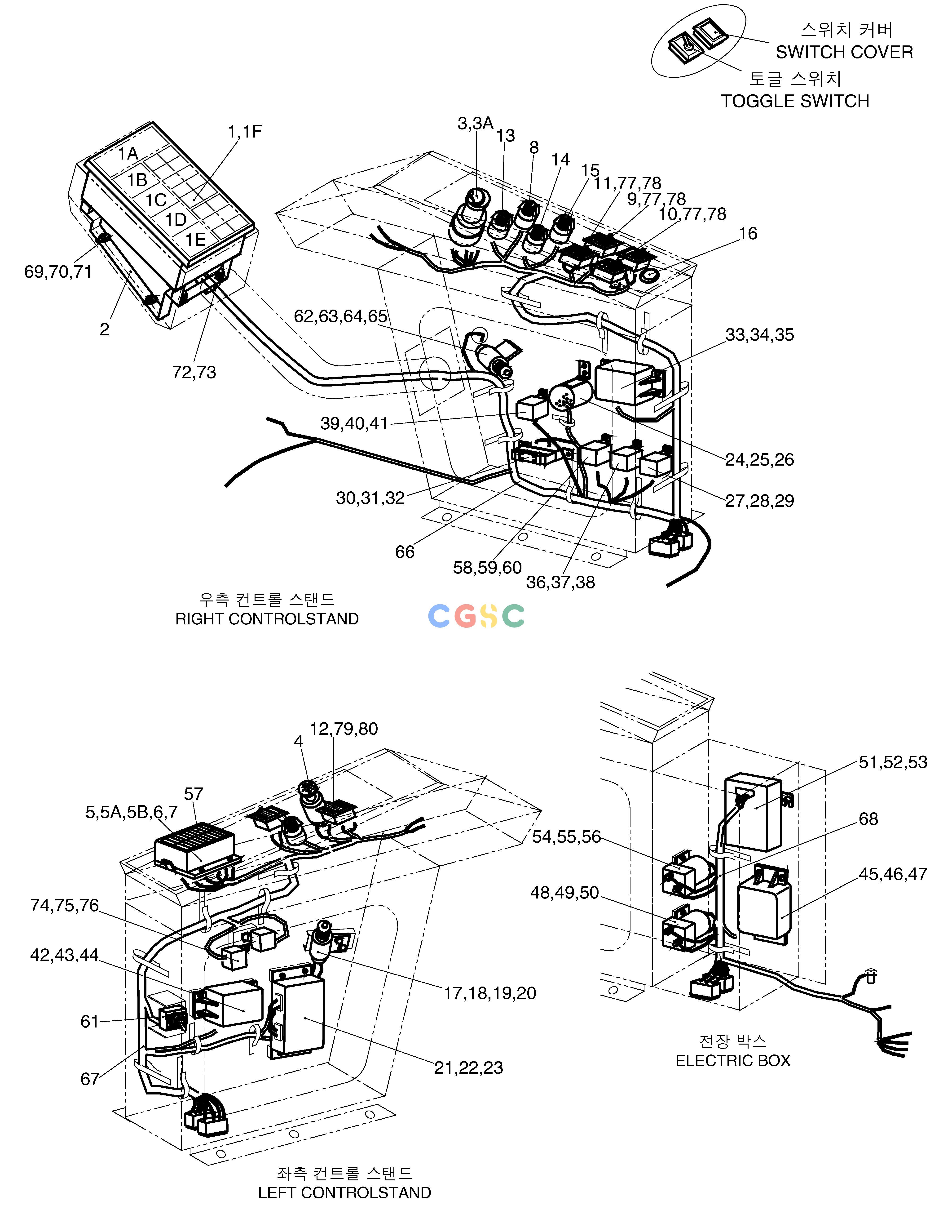 斗山零件查询ELECTRIC PARTS(1) SOLAR 130-2 Doosan parts catalog online