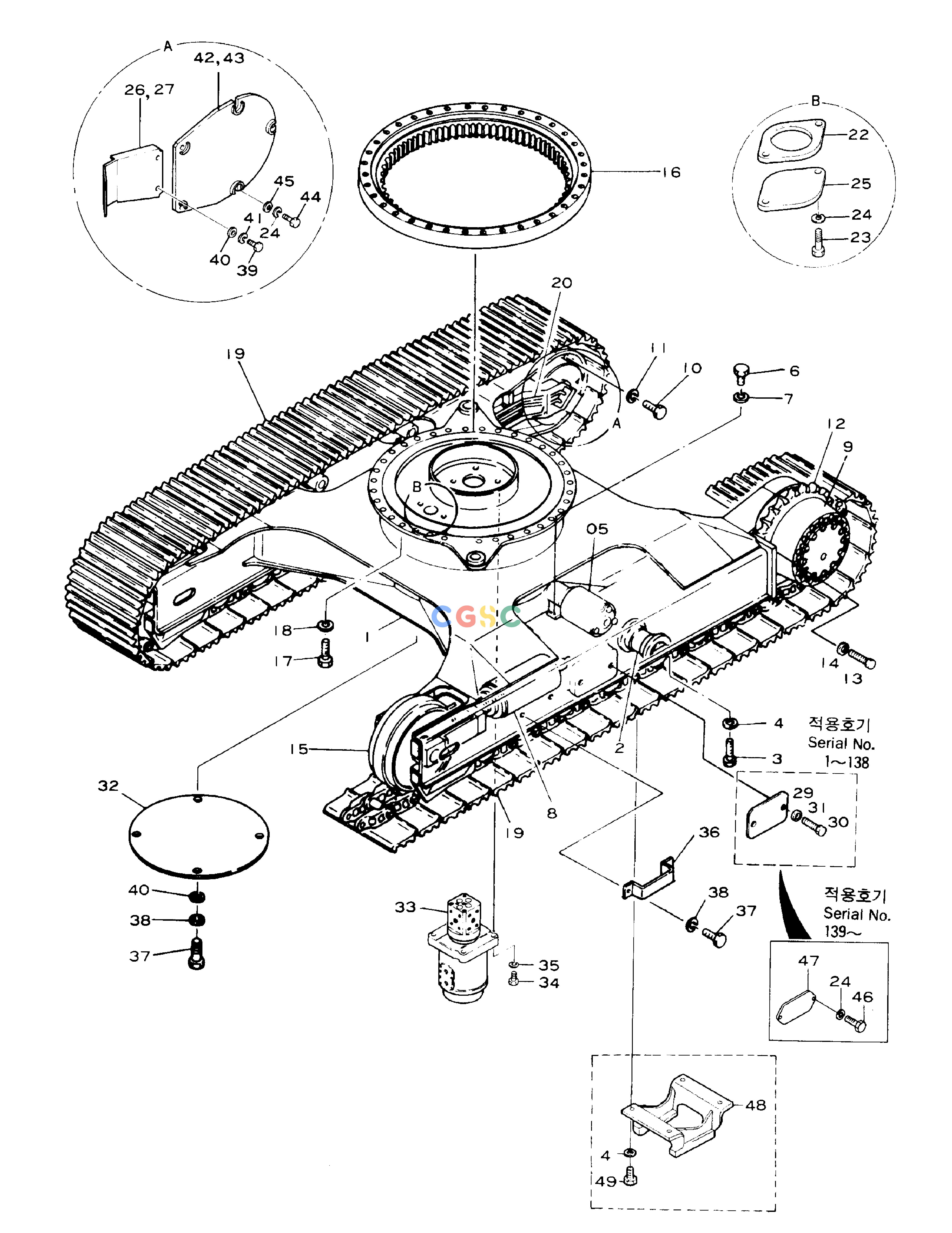 斗山零件查询TRACK SOLAR 130-2 Doosan parts catalog online