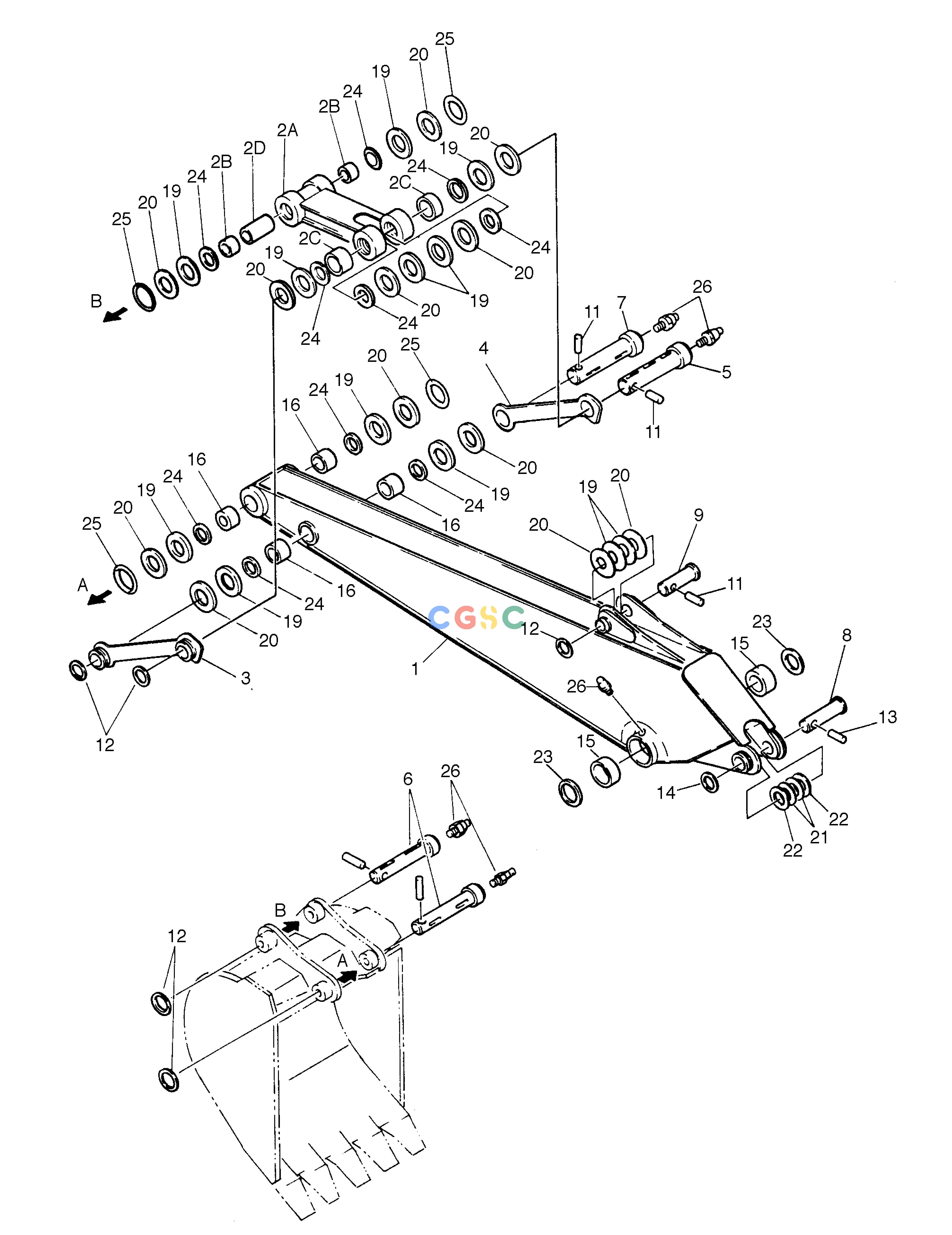 斗山零件查询ARM-2.5M SOLAR 130-2 Doosan parts catalog online