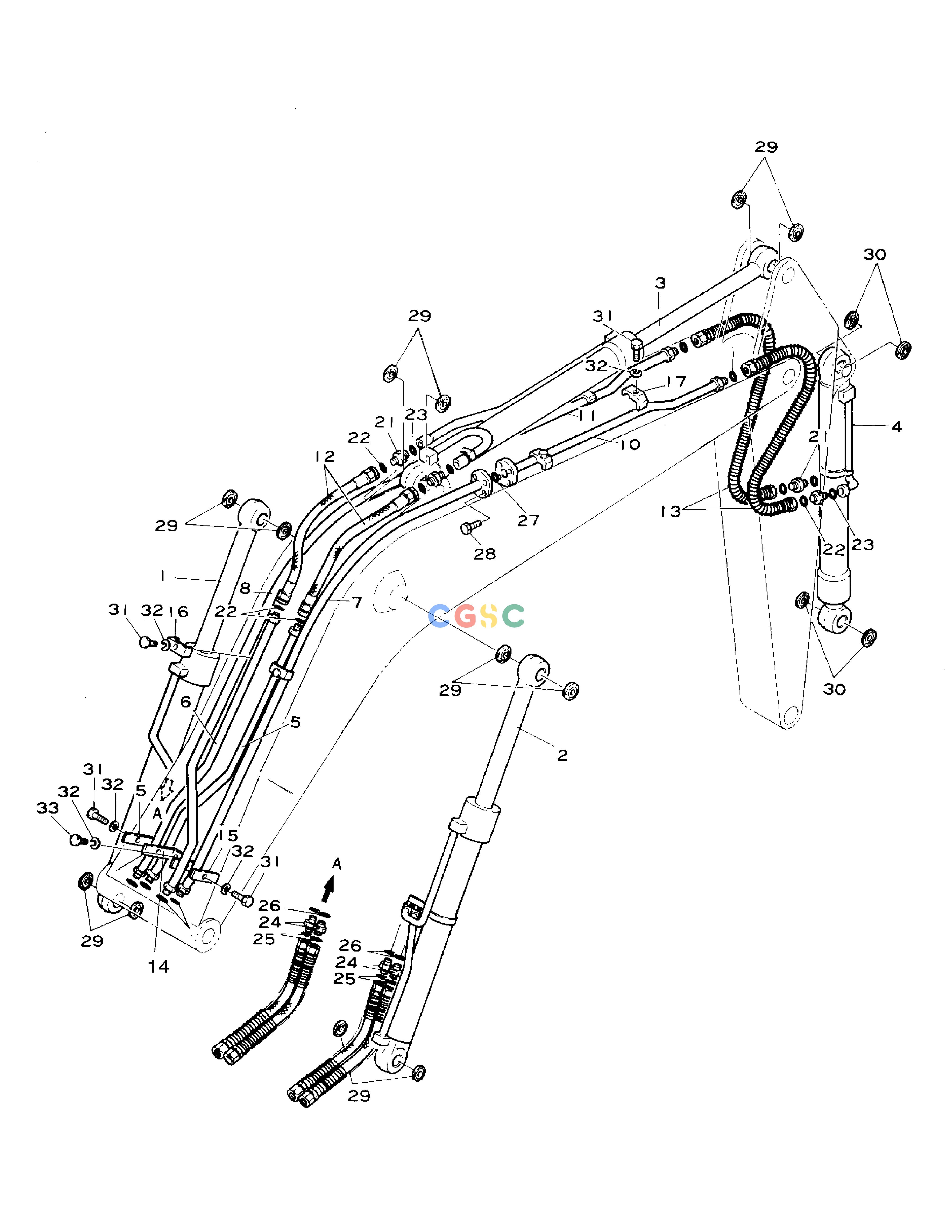 斗山零件查询FRONT PIPING SOLAR 130-2 Doosan parts catalog online