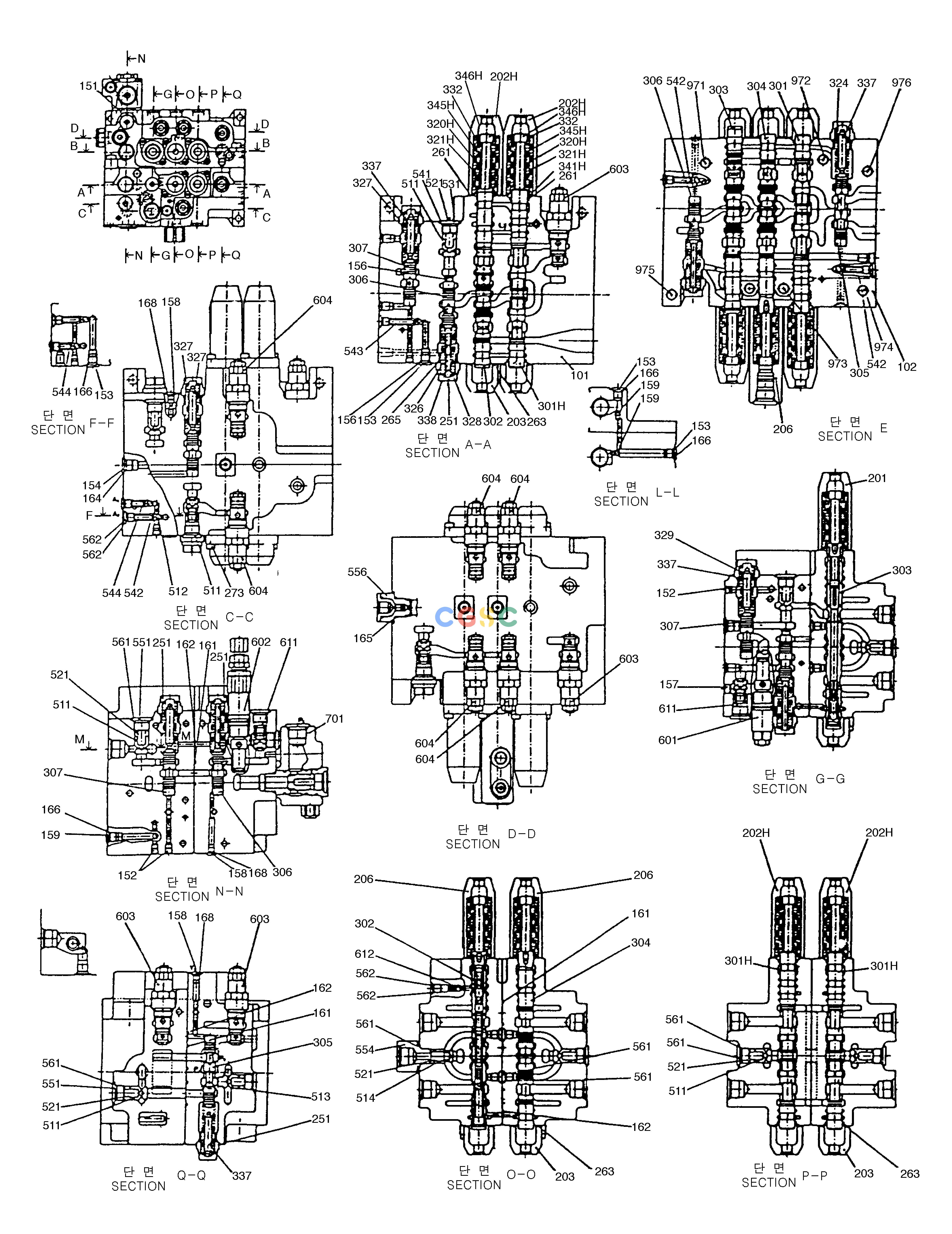斗山零件查询CONTROL VALVE SOLAR 130-2 Doosan parts catalog online