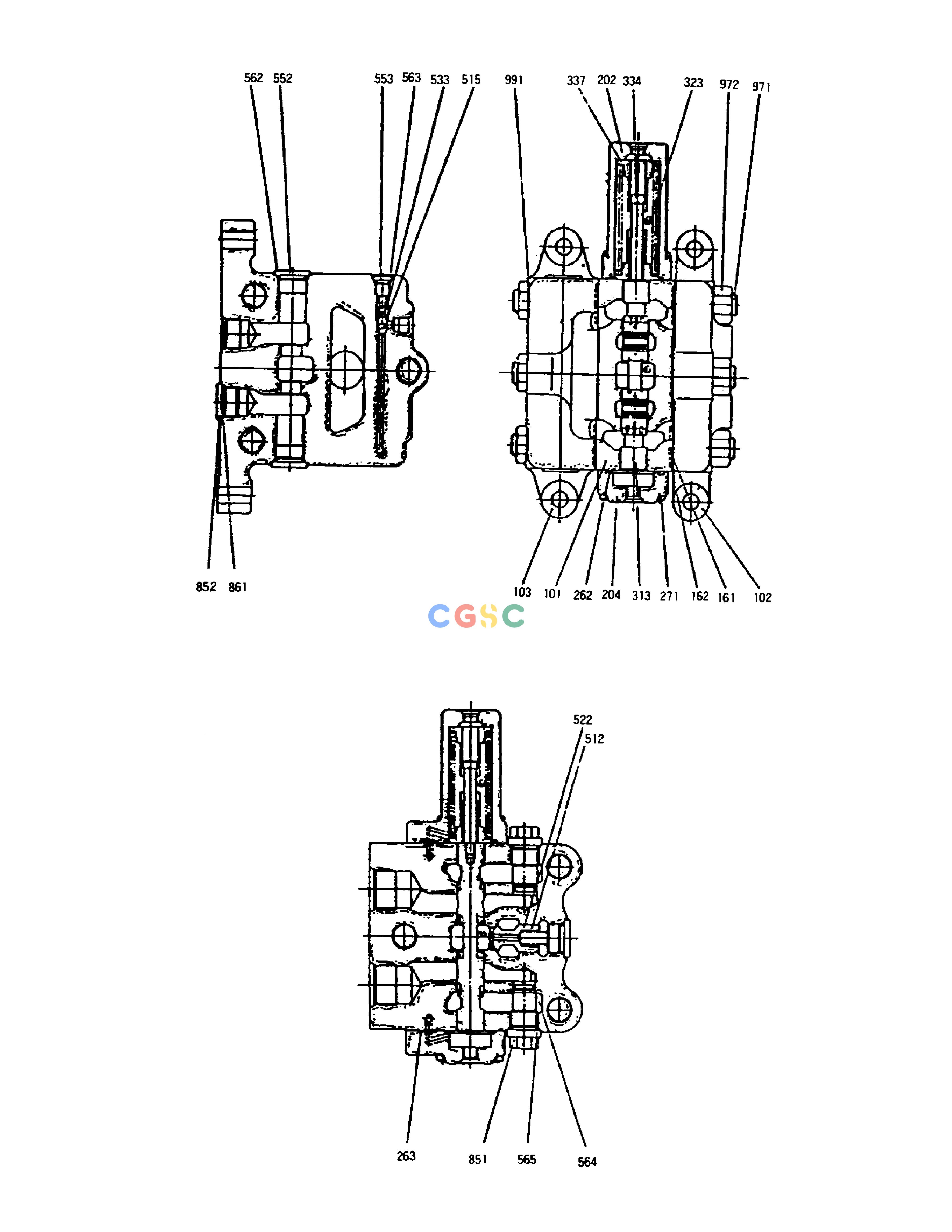斗山零件查询SWING CONTROL VALVE SOLAR 130-2 Doosan parts catalog online
