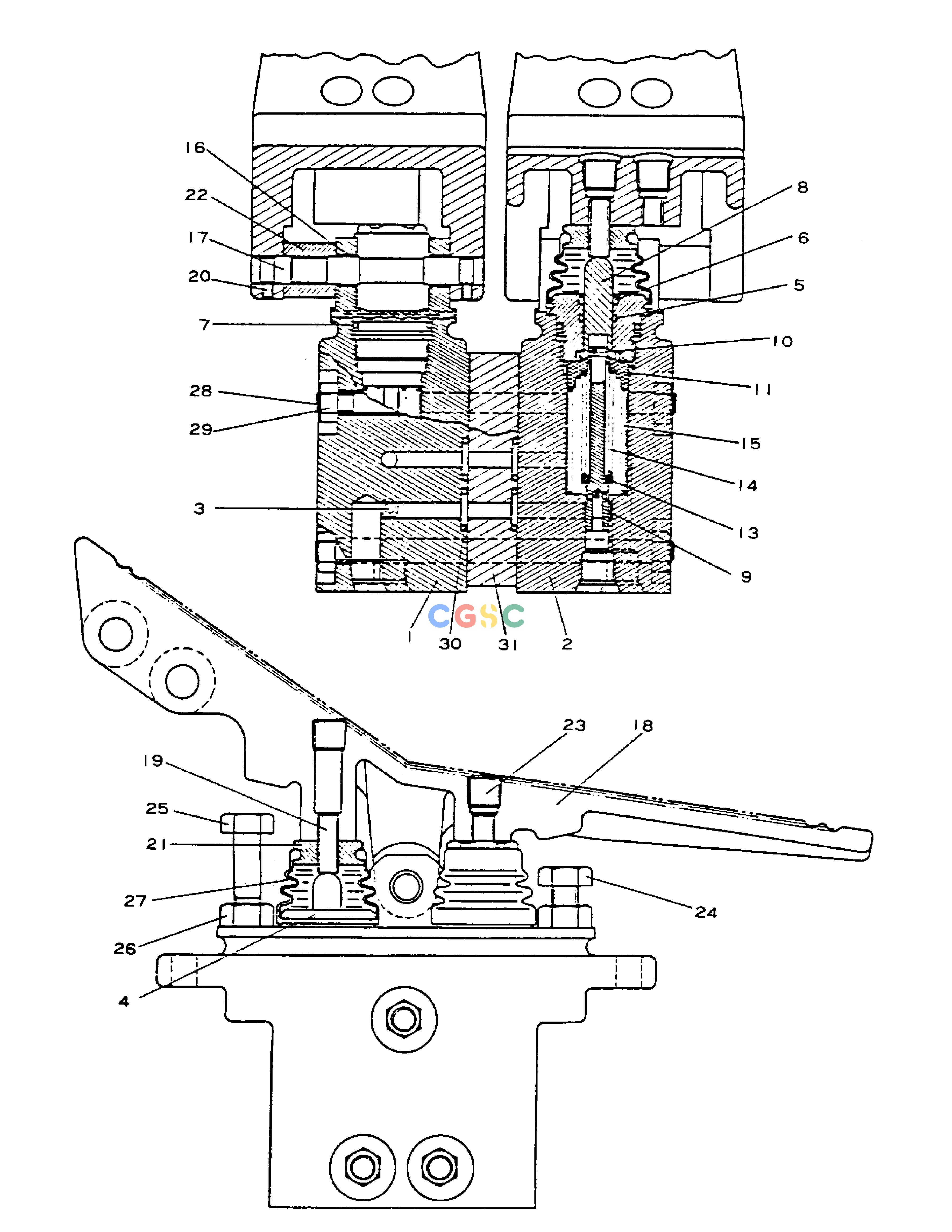 斗山零件查询REMOTE CONTROL VALVE(3) SOLAR 130-2 Doosan parts catalog online