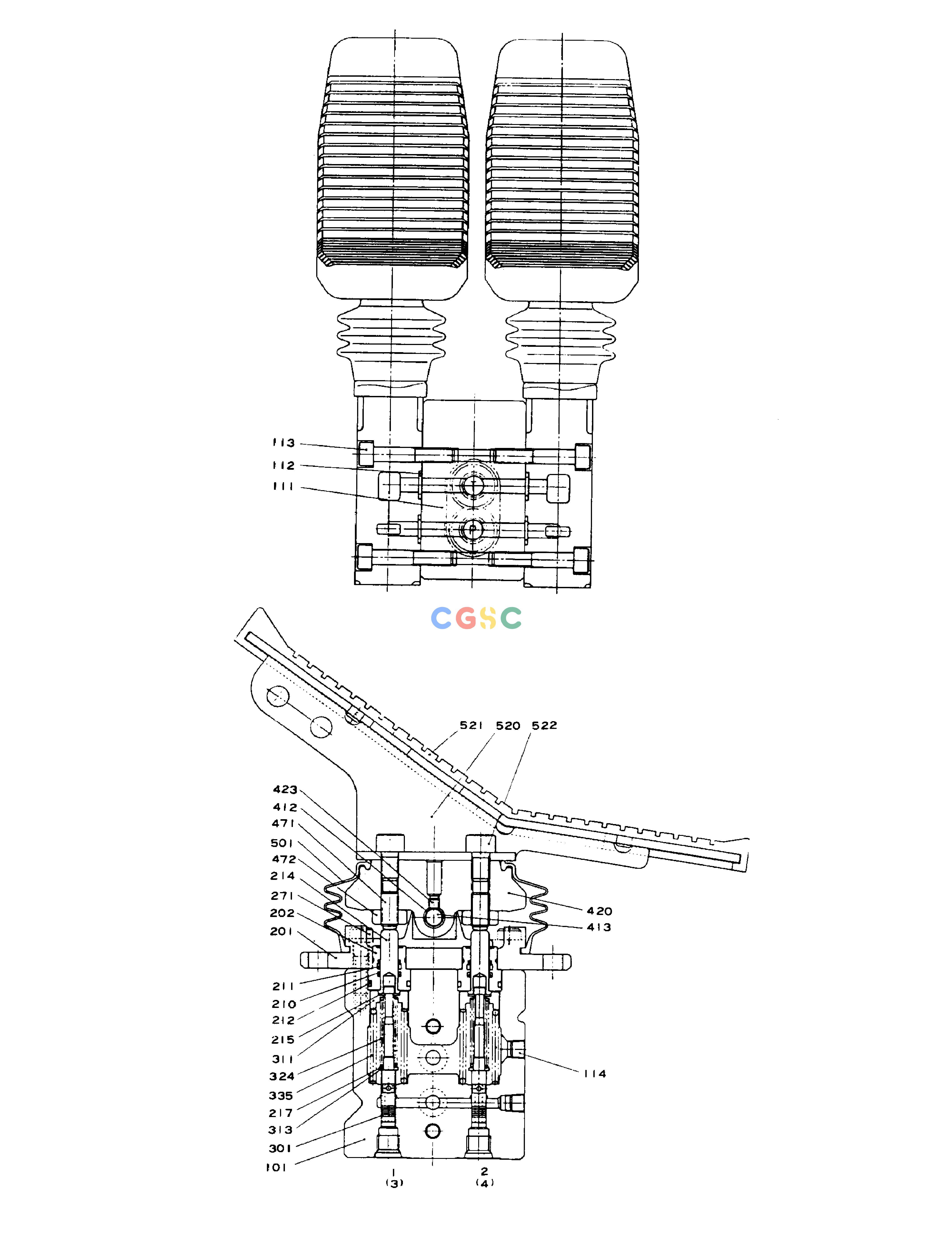 斗山零件查询REMOTE CONTROL VALVE(4) SOLAR 130-2 Doosan parts catalog online