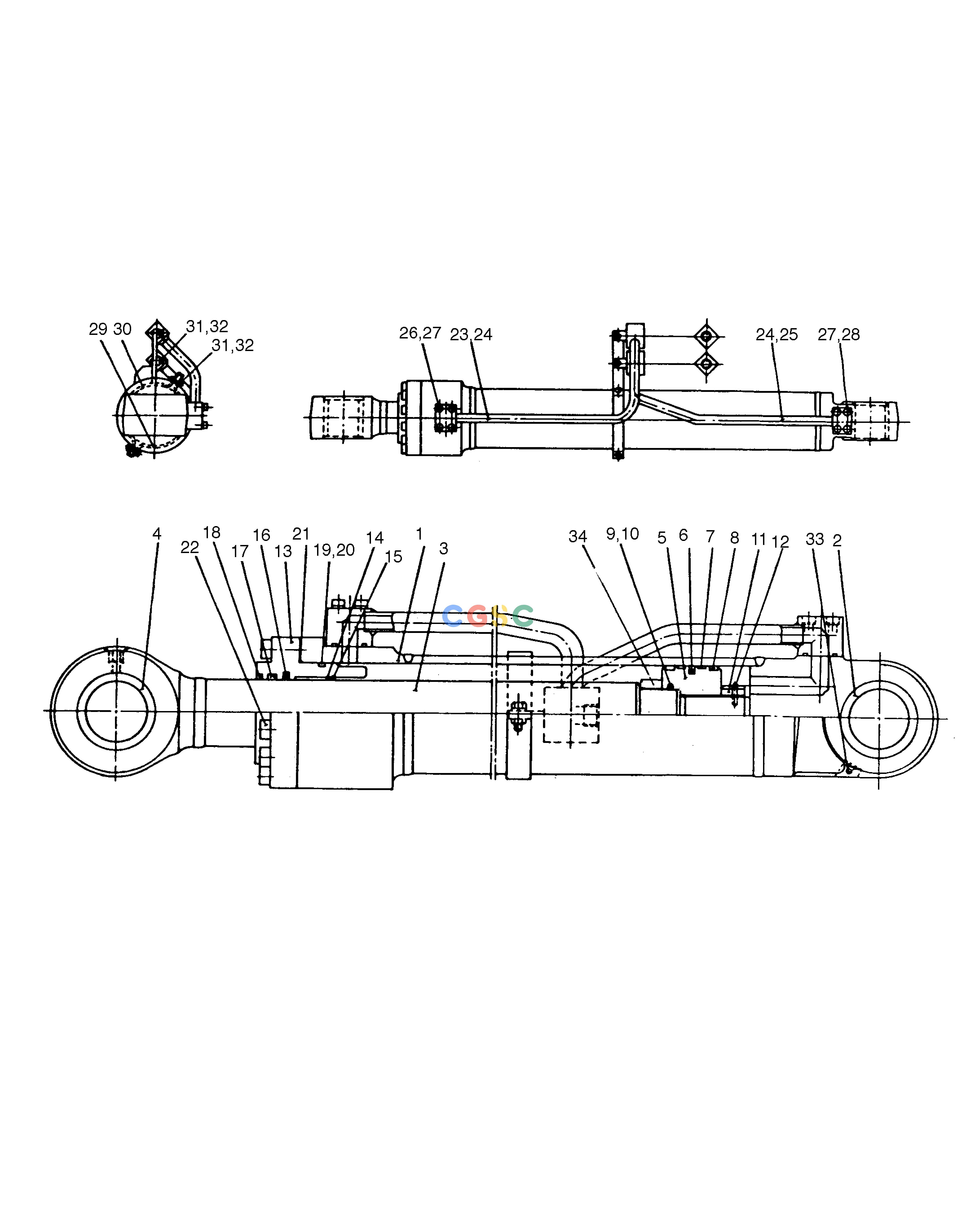 斗山零件查询BOOM CYLINDER(L.H) SOLAR 130-2 Doosan parts catalog online