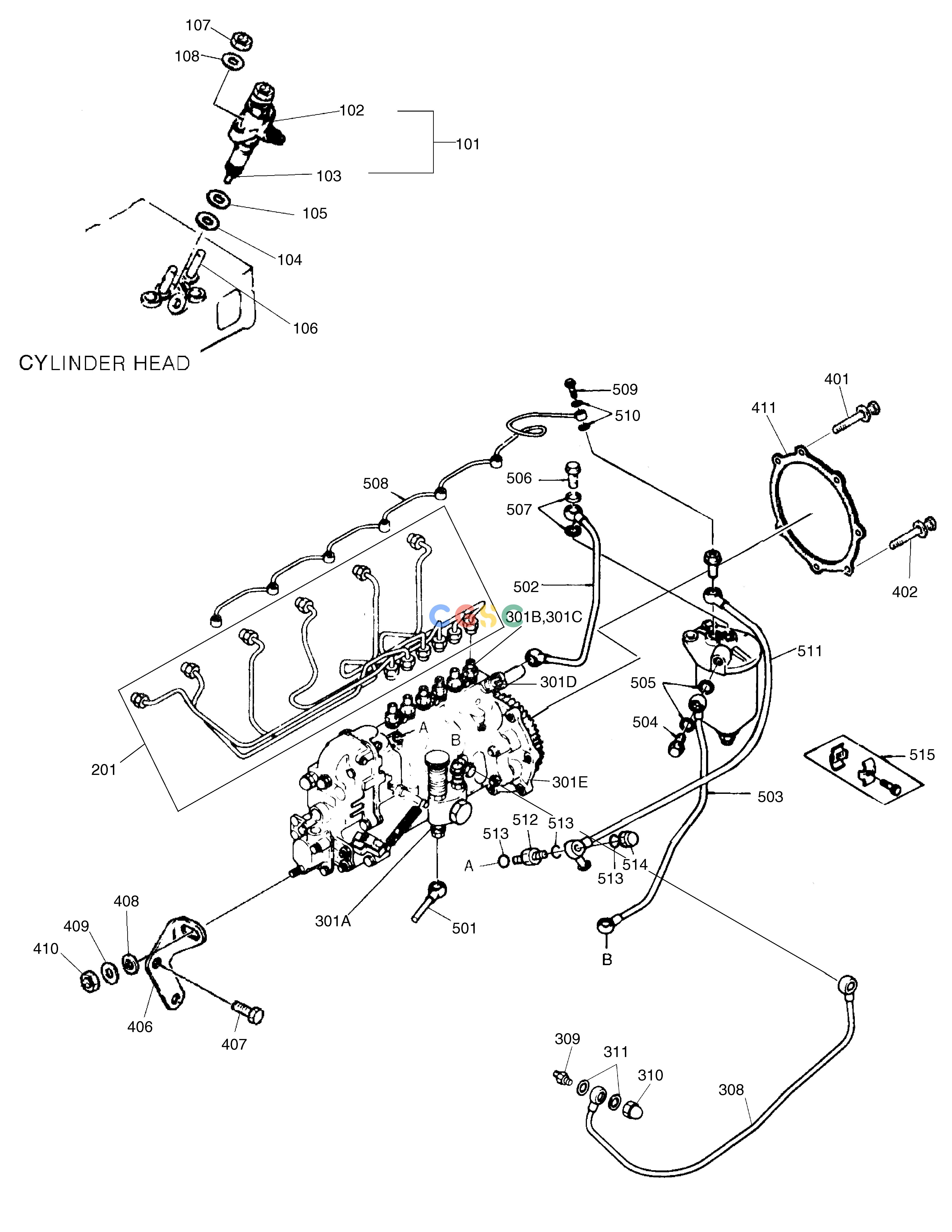 斗山零件查询FUEL SYSTEM DD80 Doosan parts catalog online